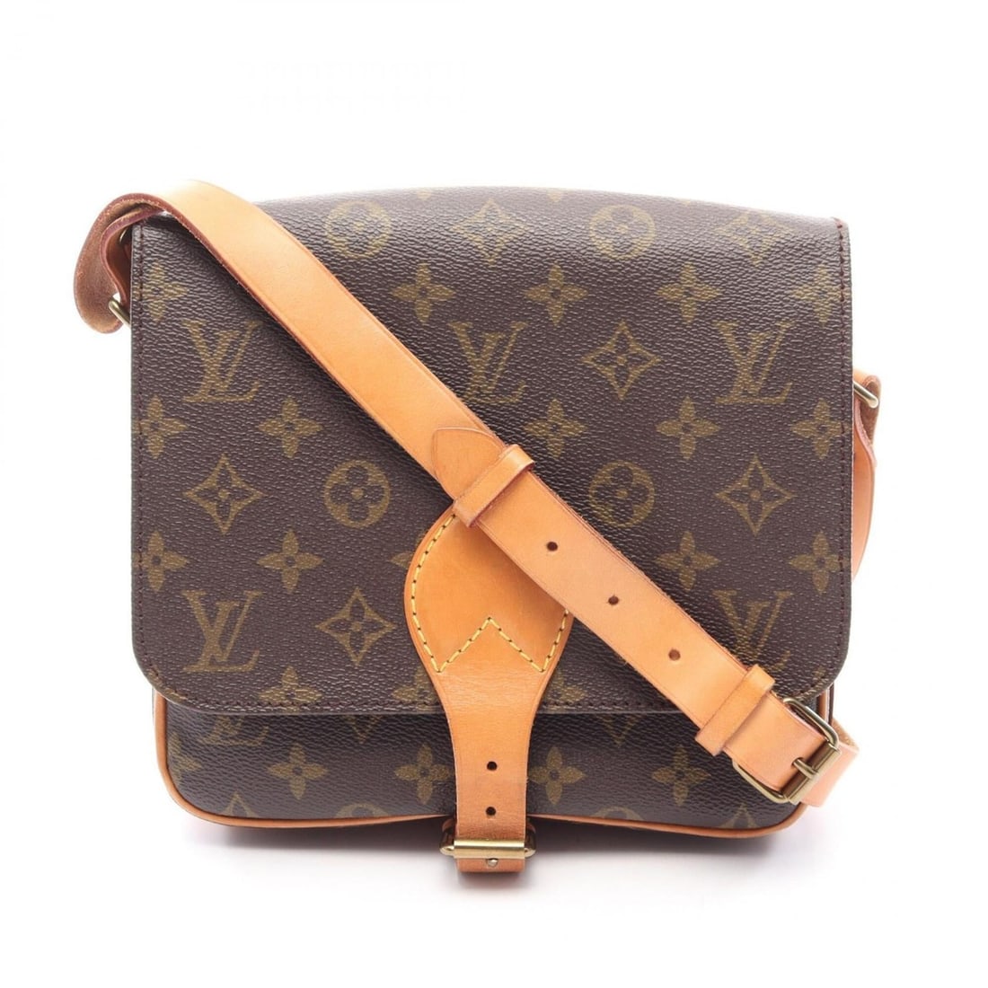 Louis Vuitton LOUIS VUITTON Cartouchiere MM Shoulder Bag Handbag Coated Canvas Leather Monogram: --- Catalog ---Category: SizeSize (HxWxD): 18cm x 21cm x 7cm / 7.08'' x 8.26'' x 2.75''Category: DesignType: Handbag, Shoulder bagColor: BrownGender: WomenMaterial: Coated canvas , PVC , Monogram ,