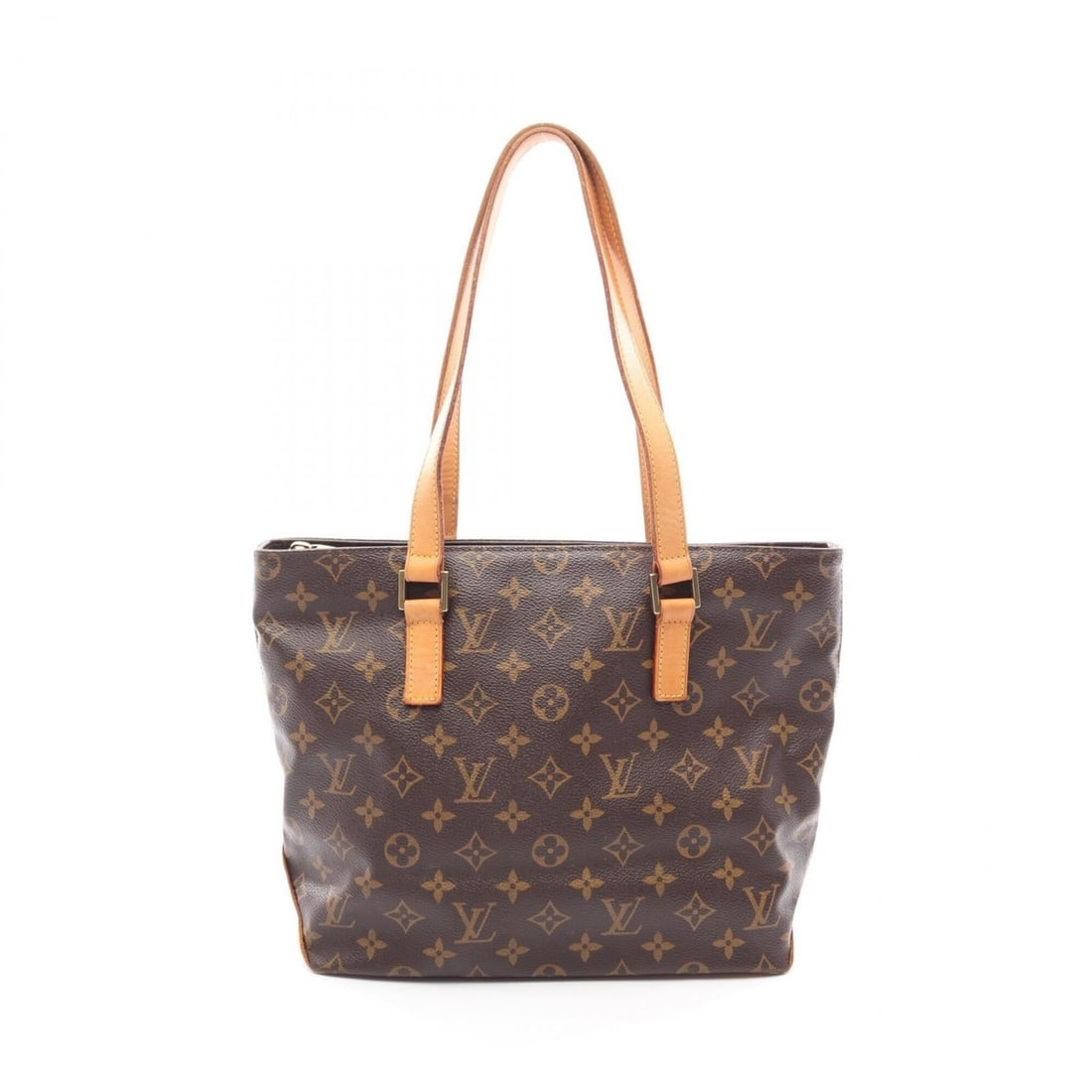 Louis Vuitton Cabas Piano Monogram Shoulder Bag/Handbag, Coated Canvas and Leather, Women's, Brown,: --- Catalog ---Category: SizeSize (HxWxD): 24.5cm x 27cm x 12cm / 9.64'' x 10.62'' x 4.72''Category: DesignType: Handbag, Shoulder bagColor: BrownGender: WomenMaterial: PVC , Coated canvas , Leather
