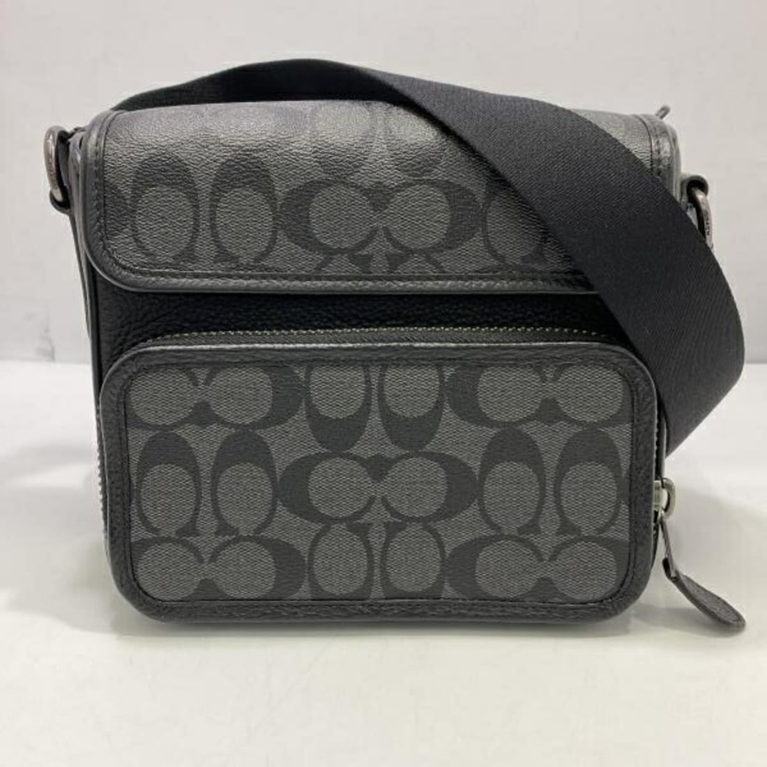 COACH SULLIVAN FLAP CROSS Shoulder Bag, Black, R-B (Coach) (1 of 11)