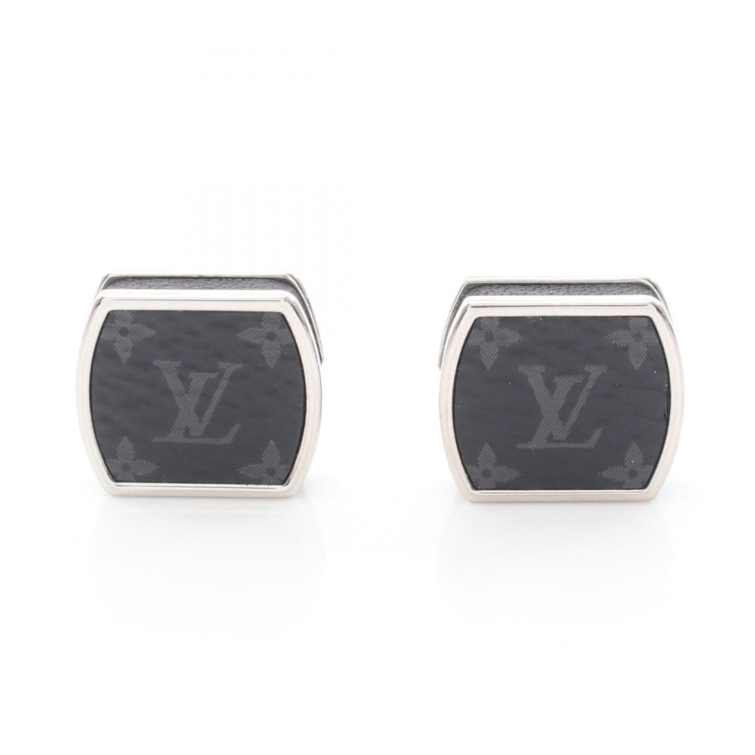 Louis Vuitton Bouton de Manchette Monogram Eclipse Cufflinks, Leather, Metal, Men's, Black/Silver,: --- Catalog ---Category: SizeSize (HxWxD): 16.00mm x 16.00mm / 0.63'' x 0.63''Category: DesignType: CufflinksColor: Black, Monogram Eclipse, SilverGender: MenMaterial: Metal, Monogram EclipseCategory: