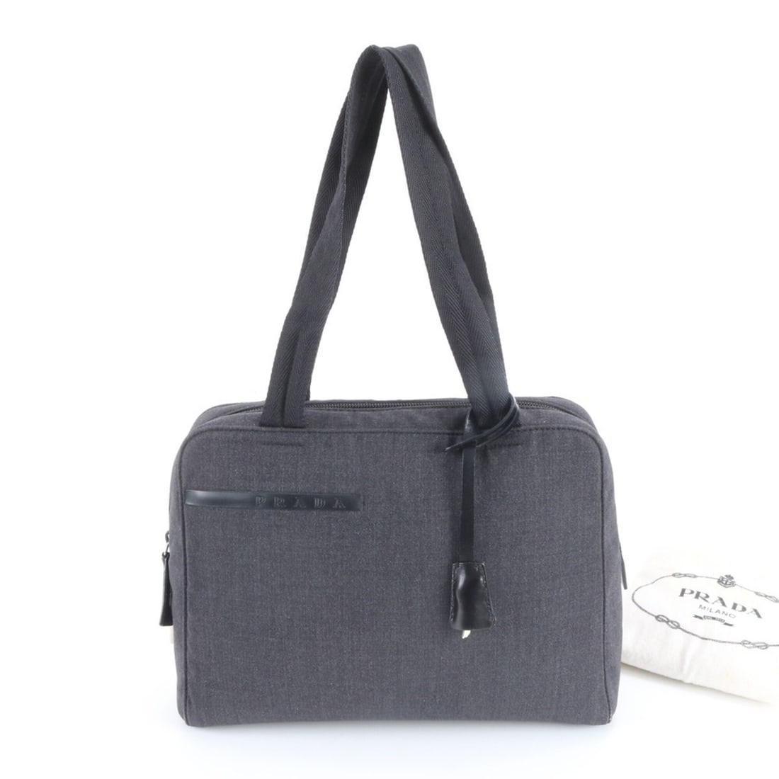Pradasports Prada Sport Leather Canvas Handbag Tote Bag - Black Brand Name Women's: --- Catalog ---Category: SizeSize (HxWxD): 22cm x 28cm x 10cm / 8.66'' x 11.02'' x 3.93''Handle Length: 47cm / 18.5''Category: DesignType: Handbag, Tote bagColor: BlackGender: WomenMaterial: Leather ,