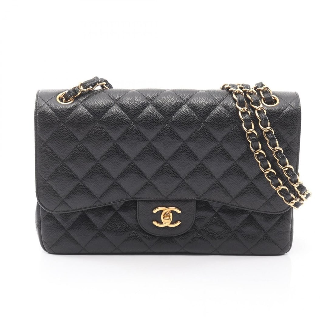 Chanel CHANEL Large Matelassé 30 Classic Double Flap Shoulder Bag Handbag Caviar Skin (Grained: --- Catalog ---Category: SizeSize (HxWxD): 20cm x 30cm x 9cm / 7.87'' x 11.81'' x 3.54''Category: DesignType: Handbag, Shoulder bagColor: BlackGender: WomenMaterial: Grained Calfskin Hardware Color: G