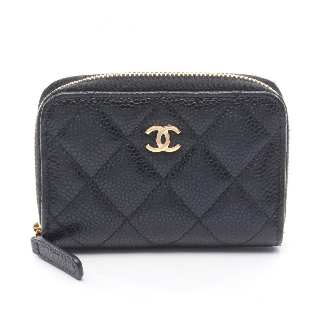 Chanel Classic Zip Coin Purse Matelassé Wallet - Purse, Caviar Skin (Grained Calfskin), Women's,: --- Catalog ---Category: SizeSize (HxWxD): 7cm x 10.5cm x 2cm / 2.75'' x 4.13'' x 0.78''Category: DesignType: Coin purse/coin caseColor: BlackGender: WomenMaterial: Grained Calfskin Category: GeneralB