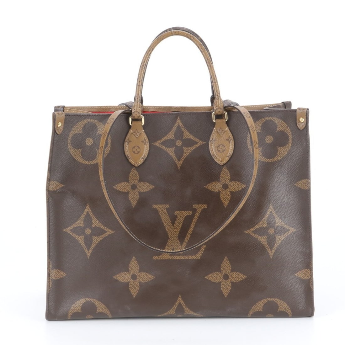 Louis Vuitton Monogram Giant OnTheGo GM 2-Way Tote Bag, Handbag, Shoulder Bag for Women: --- Catalog ---Category: SizeSize (HxWxD): 32cm x 41cm x 17cm / 12.59'' x 16.14'' x 6.69''Strap Length: 68cm / 26.77''Handle Length: 33cm / 12.99''Category: DesignType: Handbag, Tote bagColor: Brown, 