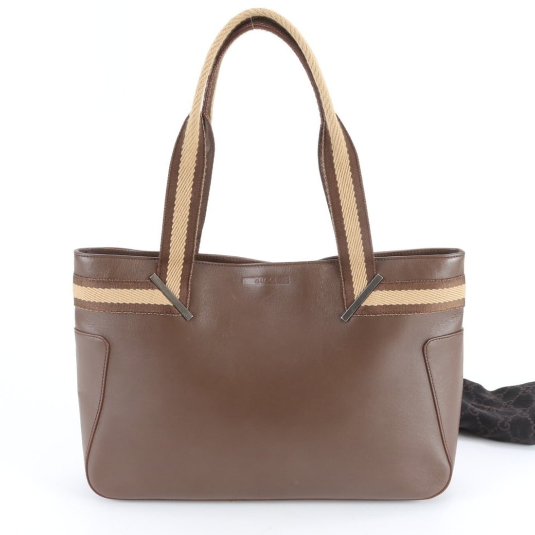 Gucci 002 1135 Leather x Canvas Tote Bag / Handbag Shoulder Brown Women's: --- Catalog ---Category: SizeSize (HxWxD): 22cm x 33cm x 7cm / 8.66'' x 12.99'' x 2.75''Handle Length: 60cm / 23.62''Category: DesignType: Handbag, Tote bagColor: BrownGender: WomenMaterial: Leather ,