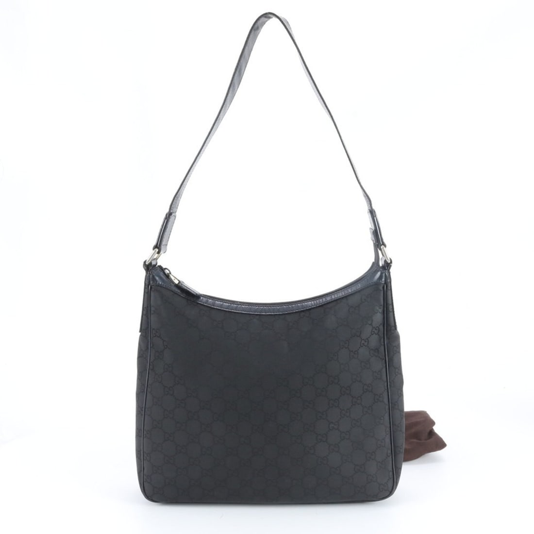 Gucci GG Nylon 264219 Leather Shoulder Bag, One-Shoulder Hobo Tote Handbag - Women's: --- Catalog ---Category: SizeSize (HxWxD): 27cm x 30cm x 8cm / 10.62'' x 11.81'' x 3.14''Strap Length: 65cm / 25.59''Category: DesignType: Handbag, Shoulder bag, Tote bagColor: BlackGender: WomenMater