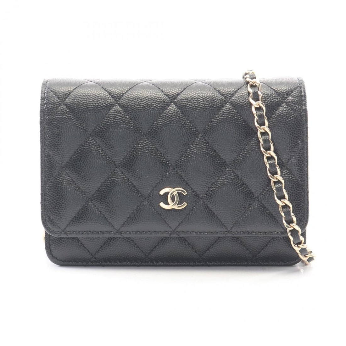 Chanel Matelassé Mini Shoulder Bag/Handbag, Caviar Leather (Grained Calfskin), Women's, Black: --- Catalog ---Category: SizeSize (HxWxD): 11cm x 15cm / 4.33'' x 5.9''Category: DesignType: Handbag, Shoulder bagColor: BlackGender: WomenMaterial: Grained Calfskin Hardware Color: GoldCategory: Gene