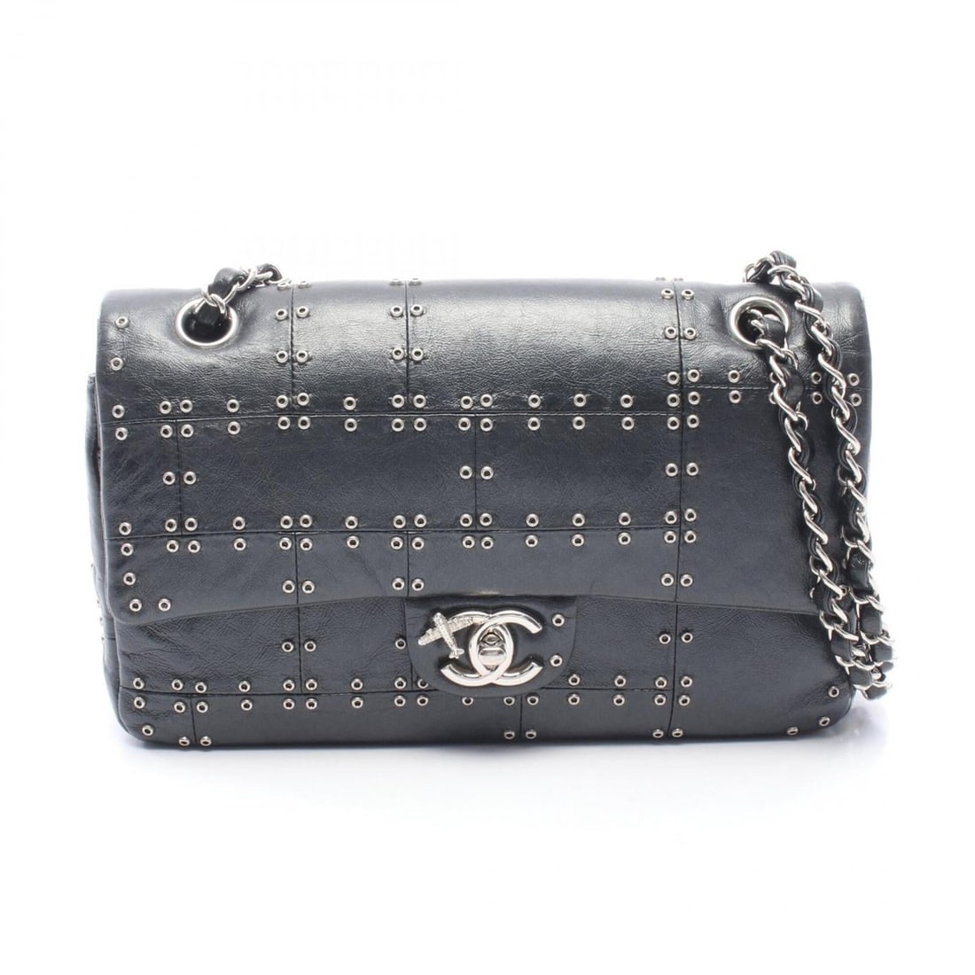 Chanel Matelassé Double Flap Shoulder Bag Handbag Leather Women's Black A01112: --- Catalog ---Category: SizeSize (HxWxD): 16cm x 25cm x 6.5cm / 6.29'' x 9.84'' x 2.55''Category: DesignType: Handbag, Shoulder bagColor: BlackGender: WomenMaterial: Leather Hardware Color: SilverCat