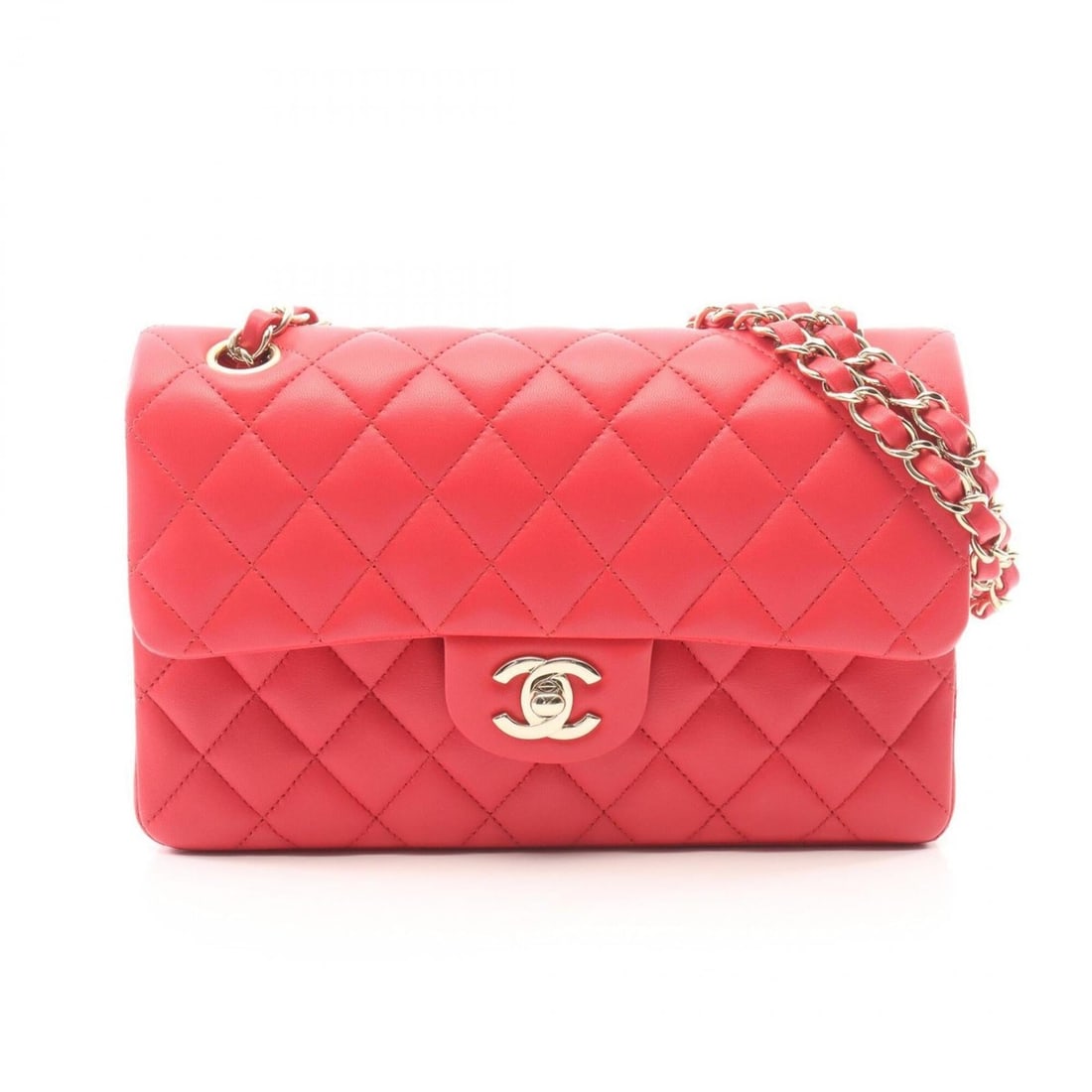 Chanel Matelassé Double Flap Shoulder Bag/Handbag, Lambskin Leather, Women's, Pink: --- Catalog ---Category: SizeSize (HxWxD): 16cm x 25cm x 6.5cm / 6.29'' x 9.84'' x 2.55''Category: DesignType: Handbag, Shoulder bagColor: PinkGender: WomenMaterial: Leather Hardware Color: GoldLeathe
