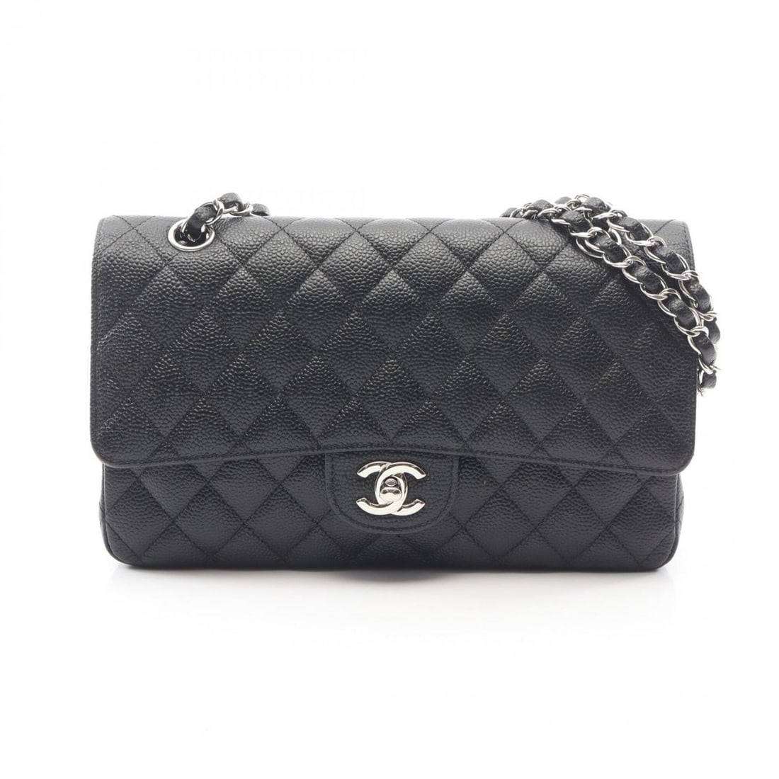 Chanel Matelassé Double Flap Shoulder Bag/Handbag, Caviar Leather (Grained Calfskin), Women's, (1 of 10)