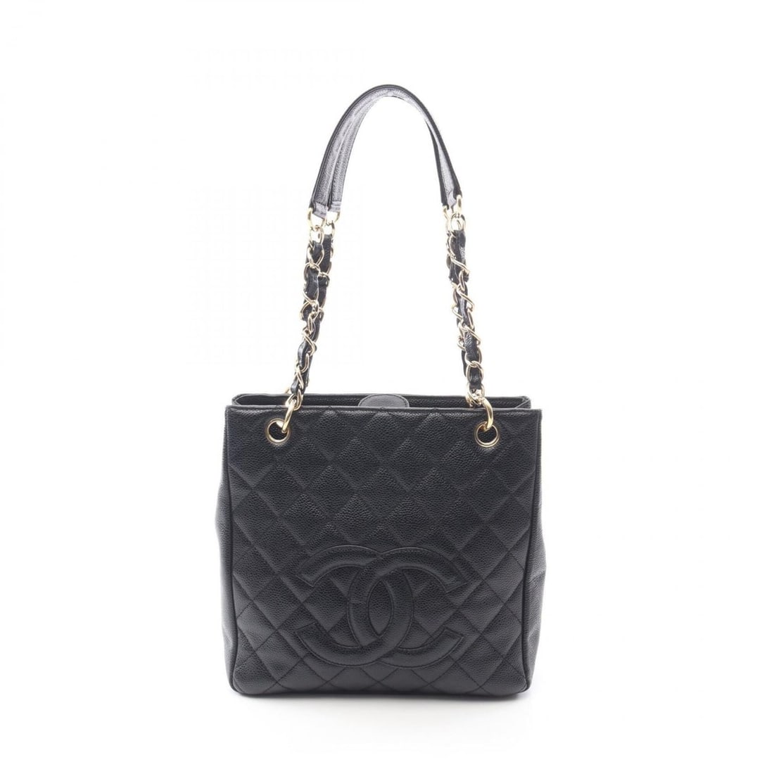 Chanel Matelassé PST Tote Bag Handbag, Caviar Leather (Grained Calfskin), Women's, Black, A20994: --- Catalog ---Category: SizeSize (HxWxD): 24cm x 24cm x 8cm / 9.44'' x 9.44'' x 3.14''Category: DesignType: Handbag, Tote bagColor: BlackGender: WomenMaterial: Grained Calfskin Hardware Color: GoldCa