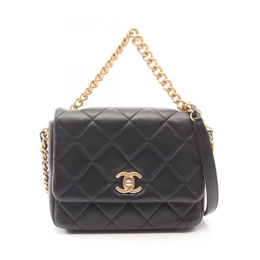 Chanel Matelassé 2-Way Shoulder Bag/Handbag, Lambskin Leather, Women's, Black (AS2734): --- Catalog ---Category: SizeSize (HxWxD): 15cm x 19cm x 6cm / 5.9'' x 7.48'' x 2.36''Category: DesignType: Handbag, Shoulder bagColor: BlackGender: WomenMaterial: Leather Hardware Color: GoldLeather/