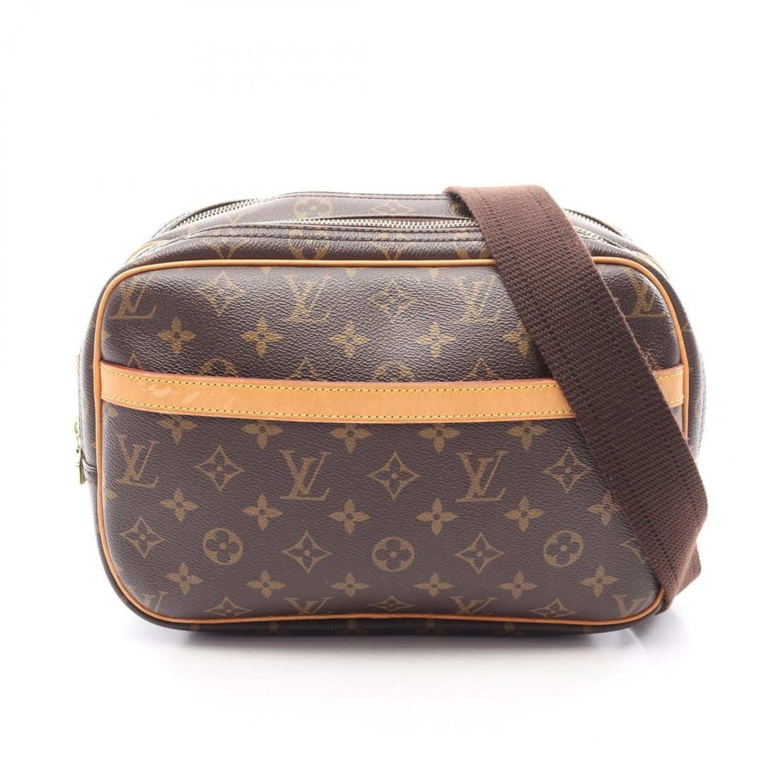 Louis Vuitton Reporter PM Shoulder Bag/Handbag, Coated Canvas and Leather, Monogram Pattern,: --- Catalog ---Category: SizeSize (HxWxD): 20cm x 27cm x 7cm / 7.87'' x 10.62'' x 2.75''Strap Length: 82cm - 128cm / 32.28'' - 50.39''Category: DesignType: Handbag, Shoulder bagColor: BrownGender: Wom