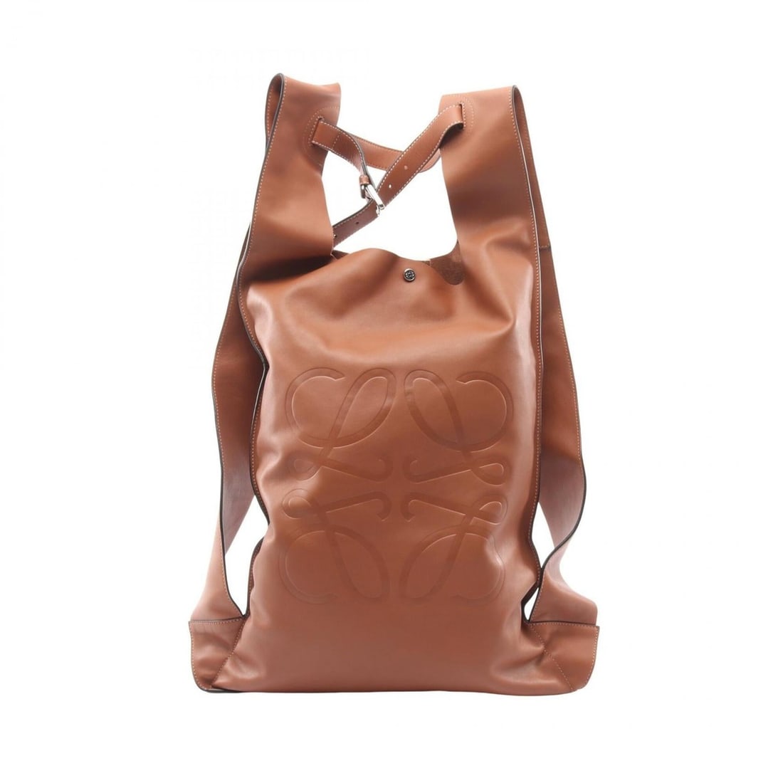 LOEWE Anagram Shopper Backpack Handbag Leather Women's Brown 31777AA90: --- Catalog ---Category: SizeSize (HxWxD): 51cm x 35.5cm x 5.00mm / 20.07'' x 13.97'' x 0.19''Strap Length: 74cm / 29.13''Category: DesignType: Backpack, HandbagColor: BrownGender: WomenMaterial: Leat