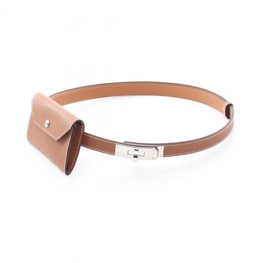 Hermes Kelly Pocket 18 Gold Belt Veau Epsom Leather Women's Brown: --- Catalog ---Category: SizeLength: 58cm - 102cm / 22.83'' - 40.15''Category: DesignType: Standard beltColor: Brown, SilverGender: WomenLeather/Fur Type: Epsom leatherMaterial (Strap): Leather Catego