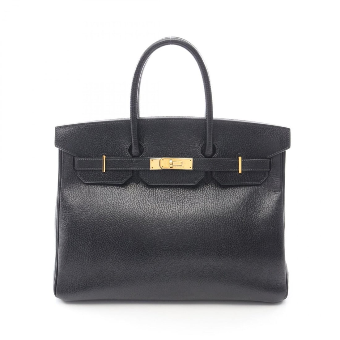 Hermes Birkin 35 Handbag, Leather, Ardennes Women's, Black: --- Catalog ---Category: SizeSize (HxWxD): 28cm x 35cm x 18cm / 11.02'' x 13.77'' x 7.08''Category: DesignType: HandbagColor: BlackGender: WomenMaterial: Ardennes leather , Leather Category: GeneralBr