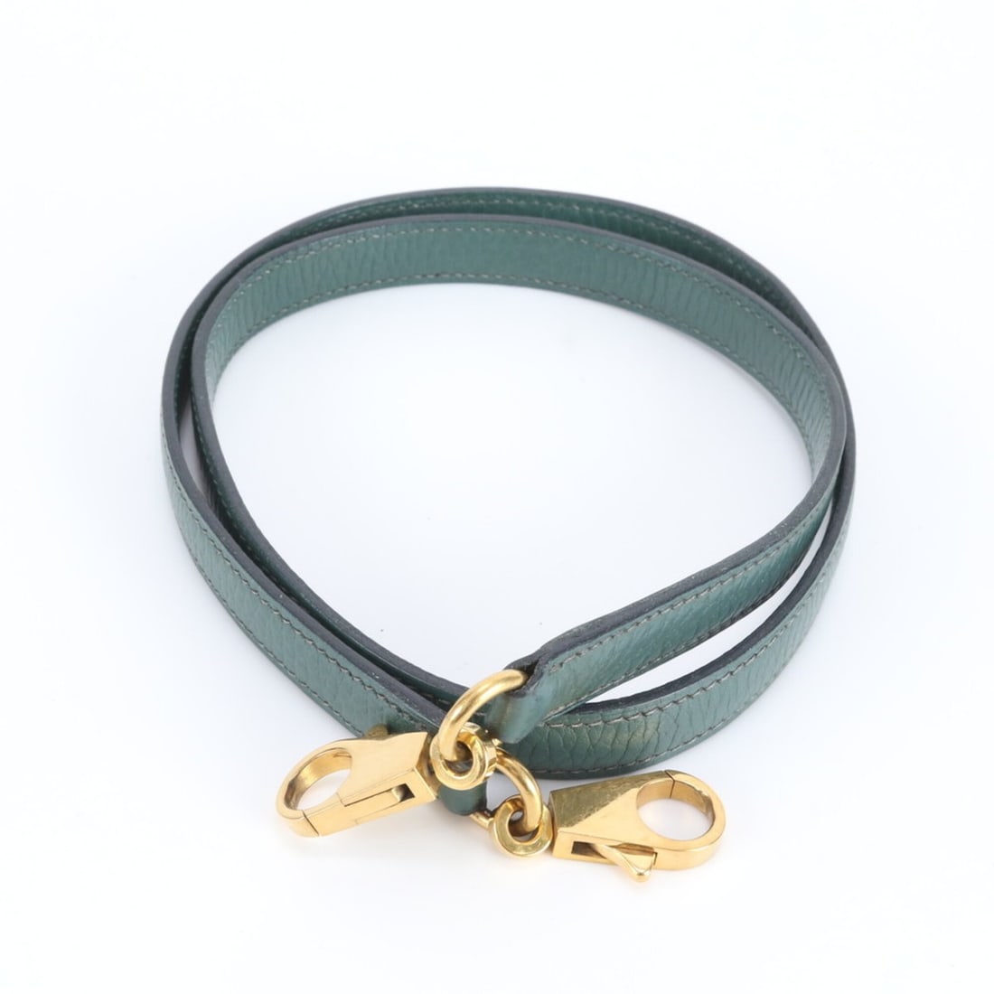 Hermes Bolide Leather Shoulder Strap for Handbag, Accessory with Gold Hardware, Women's: --- Catalog ---Category: SizeHandle/Strap Length: 89cm / 35.03''Category: DesignType: StrapColor: GreenGender: WomenMaterial: LeatherCategory: GeneralBrand: HermesCountry of Origin: France--- Item Lis