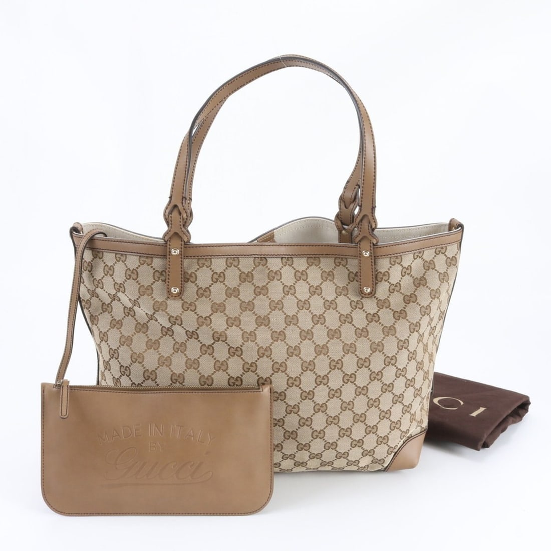 Gucci handbag with pouch, GG canvas, 247209, leather tote bag, handbag, shoulder women's handbag.: --- Catalog ---Category: SizeSize (HxWxD): 28cm x 32cm x 15cm / 11.02'' x 12.59'' x 5.9''Strap Length: 50cm / 19.68''Category: DesignType: Handbag, Tote bagColor: BeigeGender: WomenMaterial: GG canvas