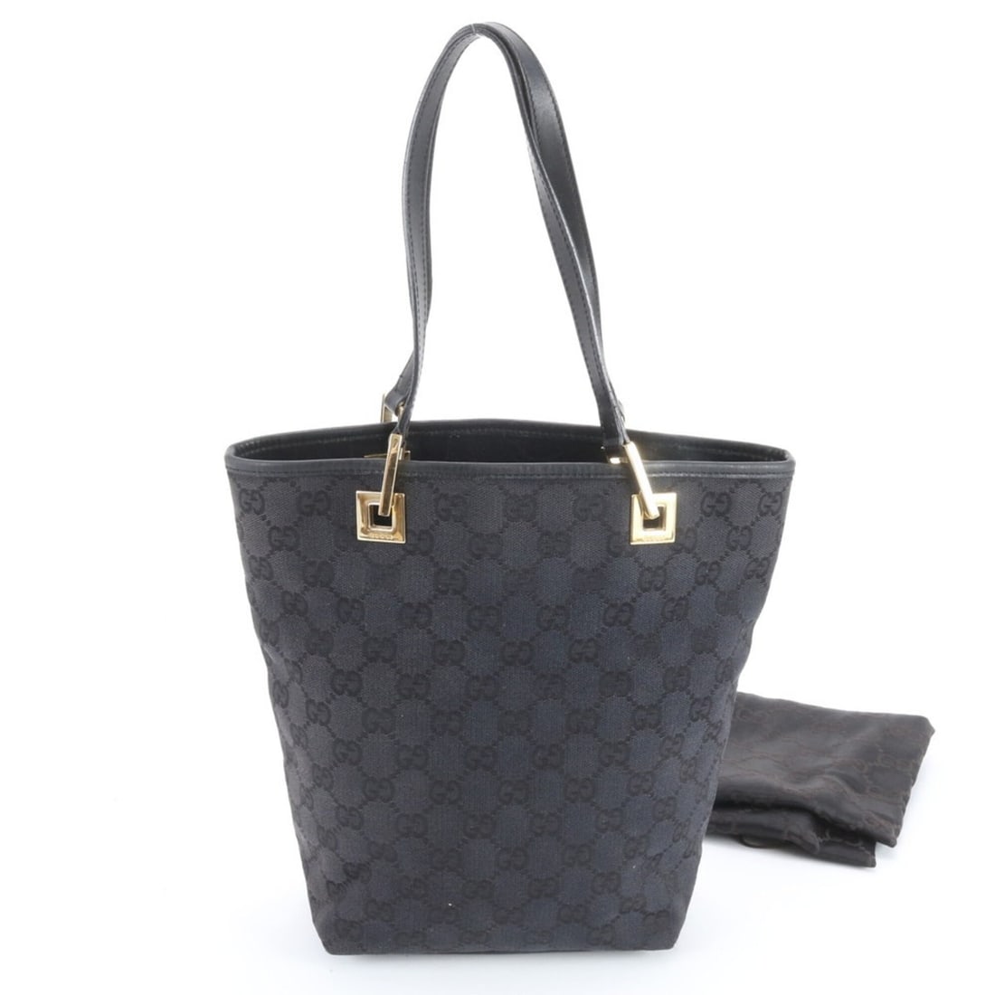 Gucci GG Canvas 002 1099 Leather Tote Bag, Handbag, Shoulder Black, Women's: --- Catalog ---Category: SizeSize (HxWxD): 25cm x 17cm x 9cm / 9.84'' x 6.69'' x 3.54''Strap Length: 45cm / 17.71''Category: DesignType: Handbag, Tote bagColor: BlackGender: WomenMaterial: Leather , C