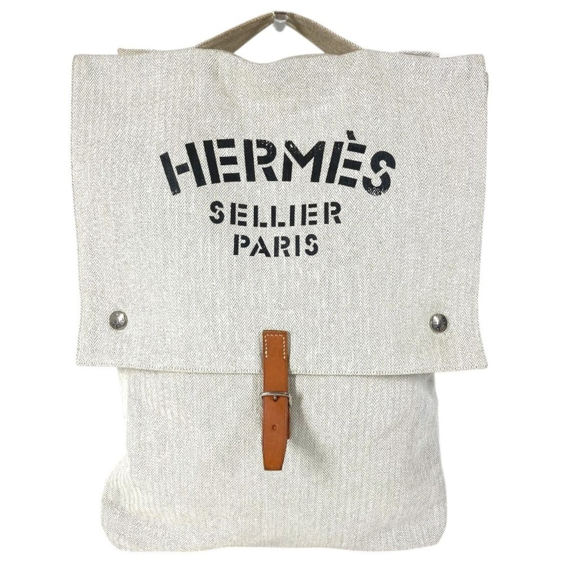 HERMES Baggage Aline Handbag Cotton Men's Women's White: --- Catalog ---Category: SizeSize (HxWxD): 45.5cm x 31cm / 17.91'' x 12.2''Category: DesignType: HandbagColor: WhiteGender: Men,WomenMaterial: Cotton Category: GeneralBrand: HermesCountry of Origin: F
