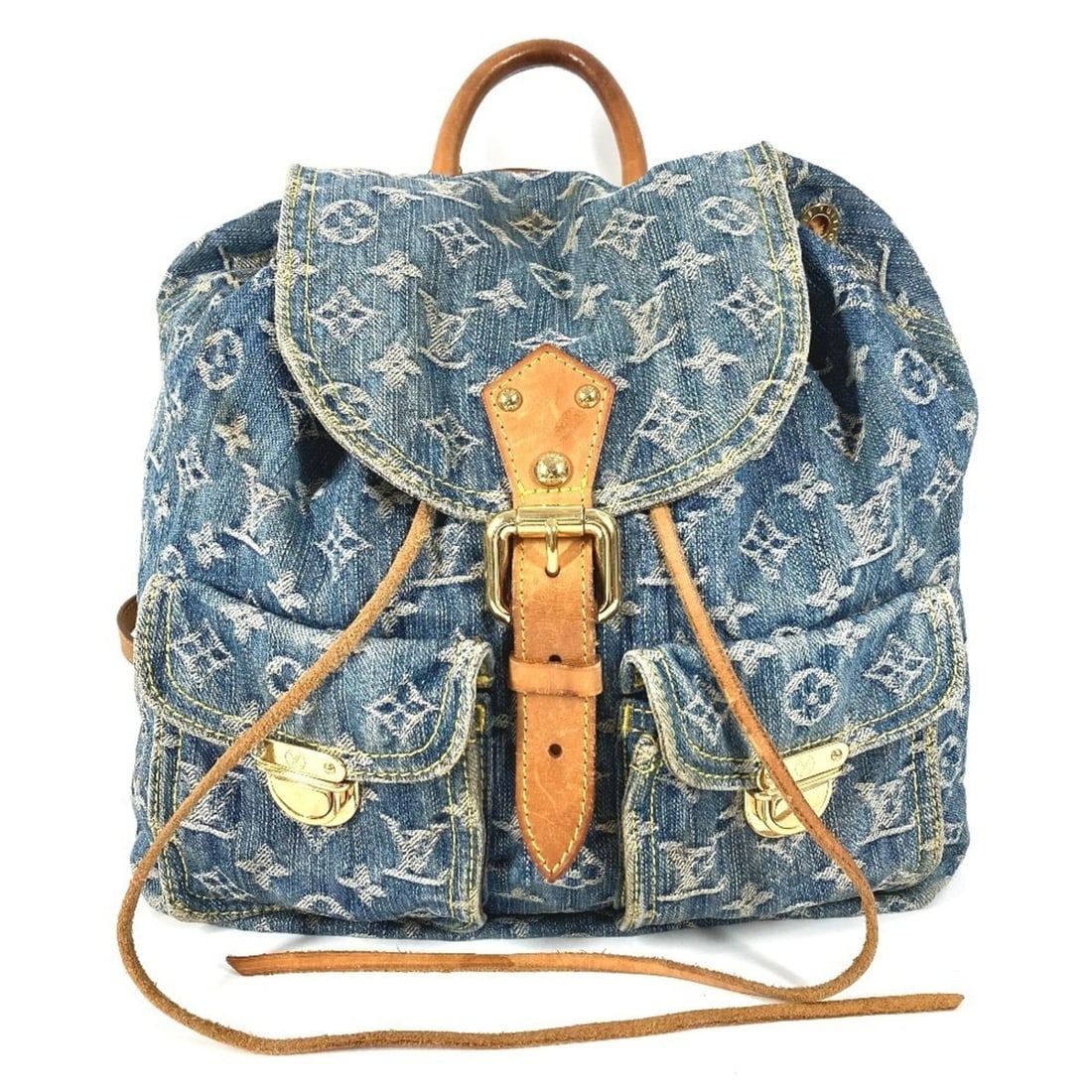 LOUIS VUITTON M95056 Monogram Denim Sac à GM Backpack, Bag, Rucksack, Canvas, Men's, Women's, Blue: --- Catalog ---Category: SizeSize (HxWxD): 28cm x 26.5cm x 15cm / 11.02'' x 10.43'' x 5.9''Category: DesignType: BackpackColor: BlueGender: Men,WomenMaterial: Monogram Denim Category: GeneralMPN: M950