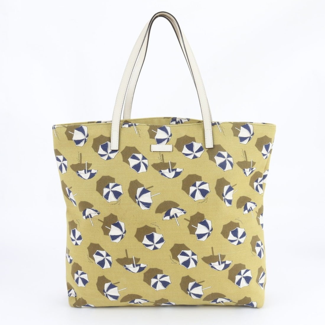 Gucci Parasol Motif 295252 Leather Tote Bag / Handbag Shoulder Women's: --- Catalog ---Category: SizeSize (HxWxD): 36cm x 37cm x 12cm / 14.17'' x 14.56'' x 4.72''Strap Length: 50cm / 19.68''Category: DesignType: Handbag, Tote bagColor: YellowGender: WomenMaterial: Leather