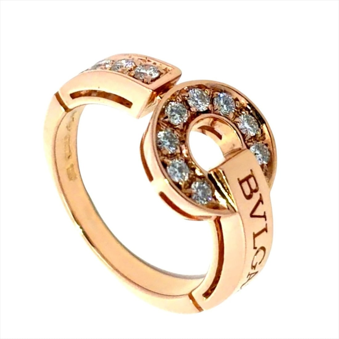 Bvlgari Bulgari Ring, Diamond Approx. 18K Pink Gold, 5.0g: --- Catalog ---Category: SizeJP Size: 9US Size: 5Category: DesignType: Band ringGender: WomenMaterial: Pink gold (18K)Category: GeneralLine: Bvlgari BvlgariBrand: Bvlgari--- Item List ---Section: Cond