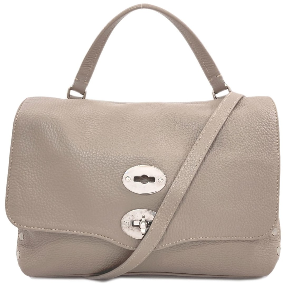 Zanellato Postina 2-Way Leather Handbag for Women: --- Catalog ---Category: SizeSize (HxWxD): 23cm x 29cm x 13cm / 9.05'' x 11.41'' x 5.11''Category: DesignType: HandbagColor: BrownGender: WomenMaterial: Leather Category: GeneralBrand: Zanellato--- It