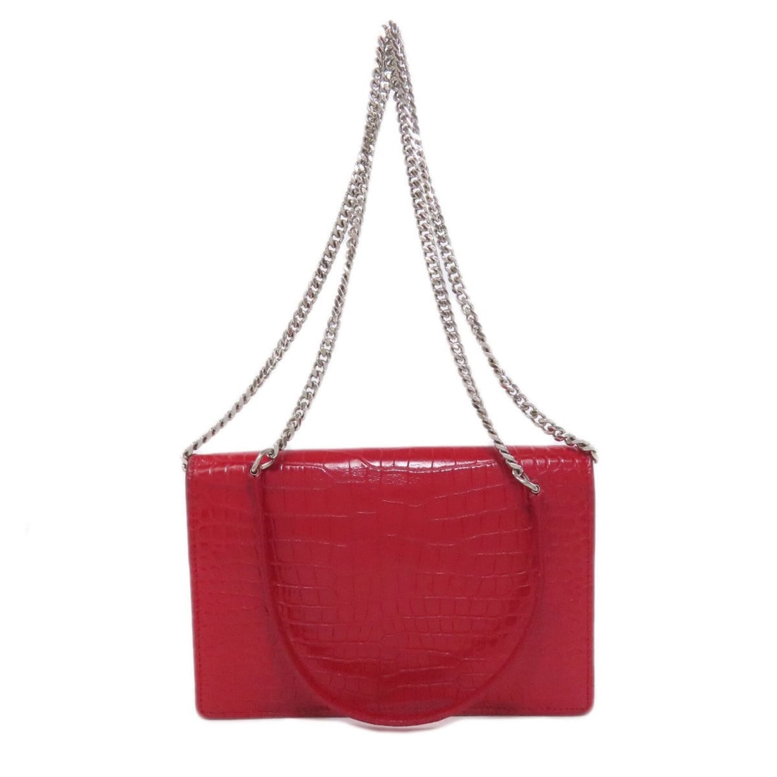Yves Saint Laurent Chain Wallet Embossed Long Leather Women's YVES SAINT LAURENT (1 of 10)