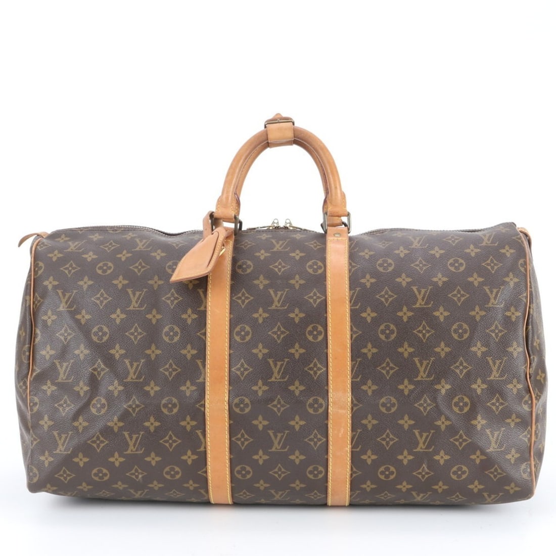 Louis Vuitton Monogram Keepall 55 M41424 Leather Boston Handbag Tote Bag Travel for Men: --- Catalog ---Category: SizeSize (HxWxD): 28cm x 56cm x 25cm / 11.02'' x 22.04'' x 9.84''Handle Length: 32cm / 12.59''Category: DesignType: Handbag, Tote bagColor: Brown, MonogramGender: MenMaterial: