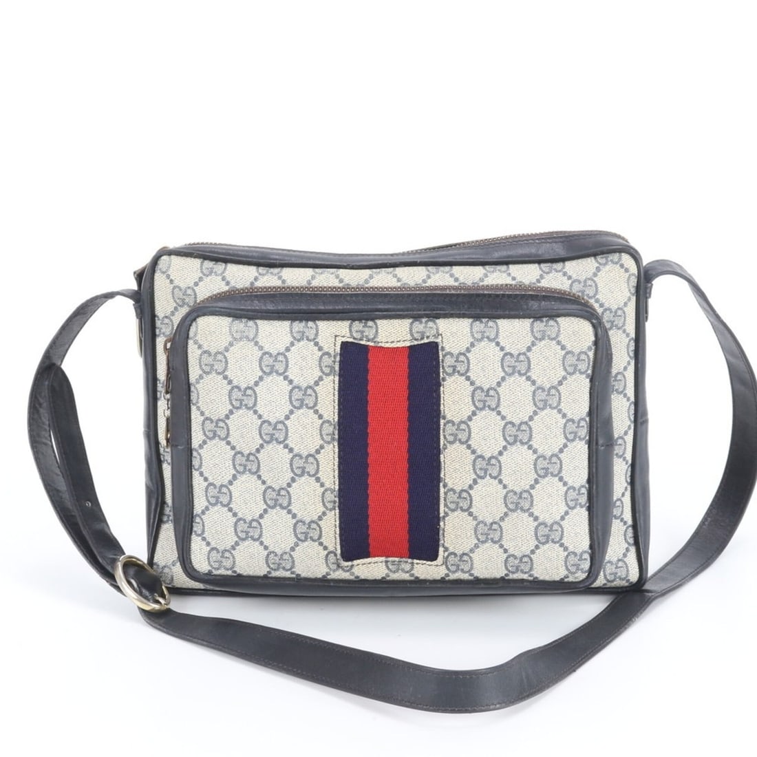 Vintage Gucci GG Supreme Leather Shoulder Bag, Crossbody, Navy, Women's: --- Catalog ---Category: SizeSize (HxWxD): 18cm x 26cm x 4cm / 7.08'' x 10.23'' x 1.57''Strap Length: 92cm / 36.22''Category: DesignType: Shoulder bagColor: NavyGender: WomenMaterial: GG Supreme Categ