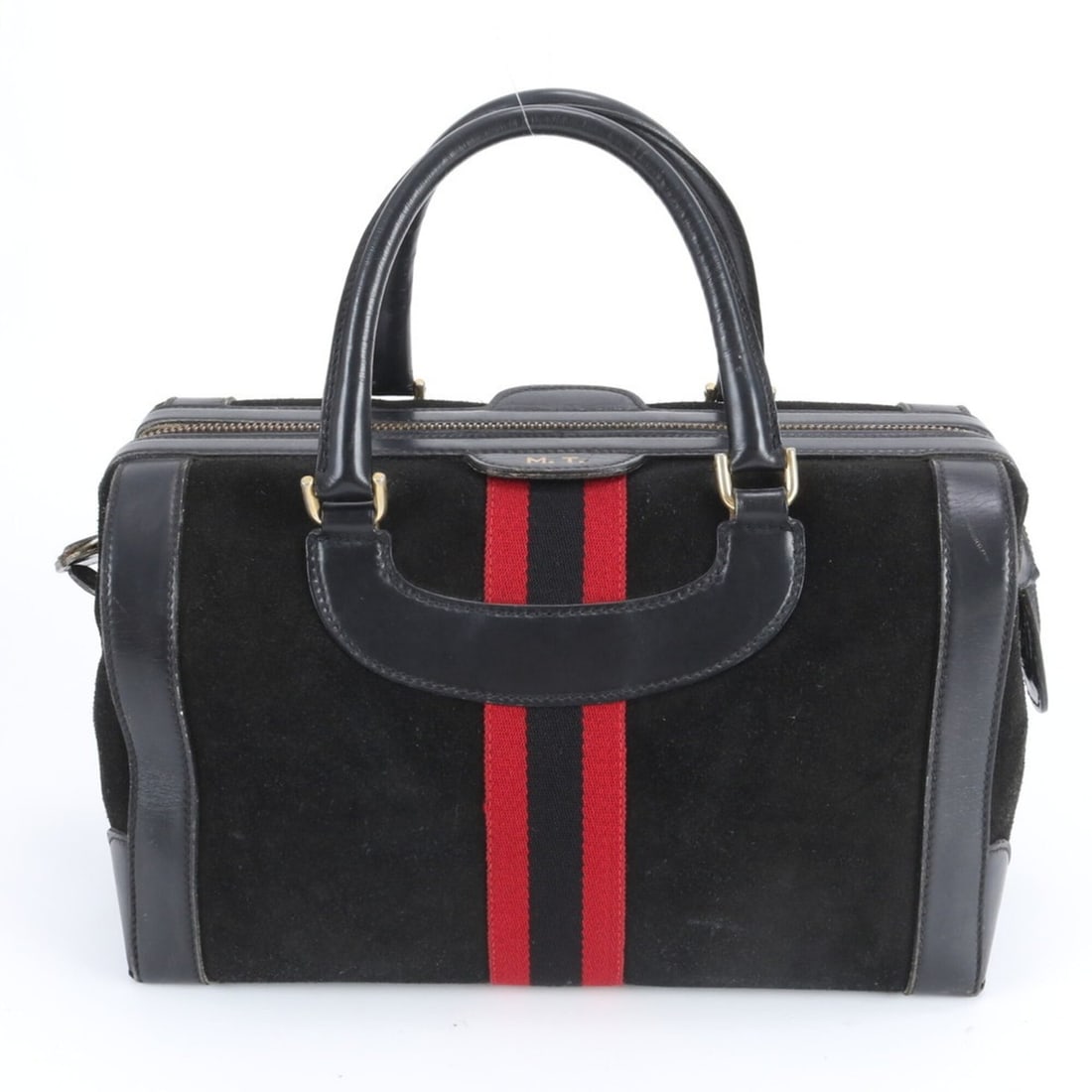 Gucci Sherry Line Leather Handbag Mini Boston Tote Bag, Black with Gold Hardware, Women's: --- Catalog ---Category: SizeSize (HxWxD): 20cm x 33cm x 17cm / 7.87'' x 12.99'' x 6.69''Handle Length: 35cm / 13.77''Category: DesignType: Handbag, Tote bagColor: BlackGender: WomenMaterial: Leather 
