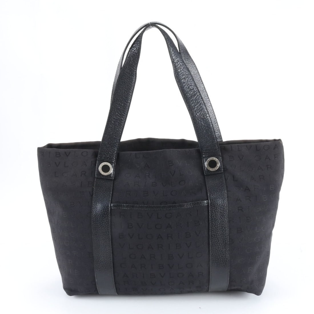 Bvlgari Logomania Leather Tote Bag, Handbag, Shoulder Black, Women's (1 of 10)