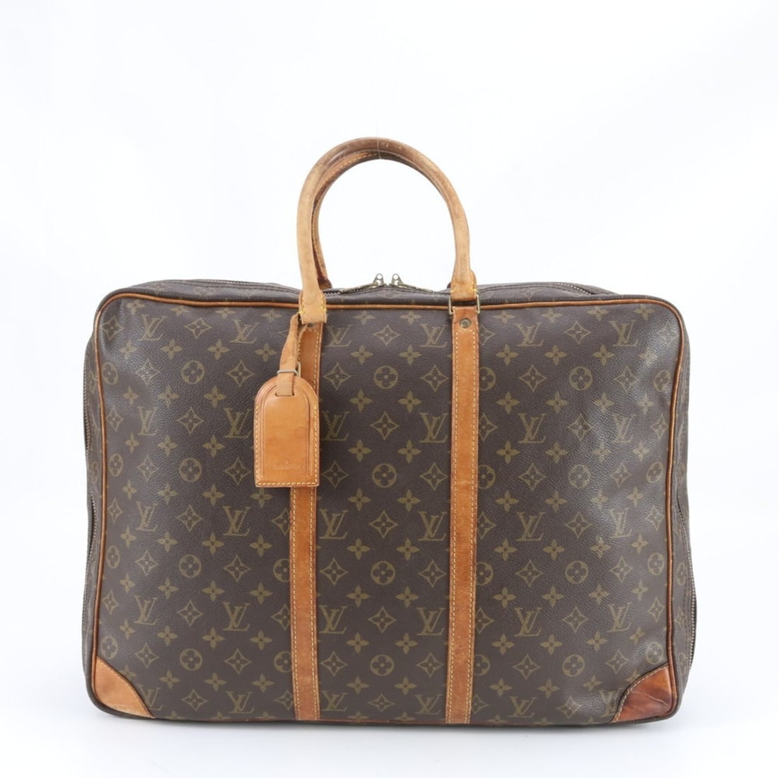 Louis Vuitton Monogram Sirius 50 M41406 Leather Boston Handbag Tote Bag Carry-on for Men: --- Catalog ---Category: SizeSize (HxWxD): 36cm x 50cm x 15cm / 14.17'' x 19.68'' x 5.9''Category: DesignType: Handbag, Tote bagColor: BrownGender: MenMaterial: Coated canvas , Leather Category: Gener
