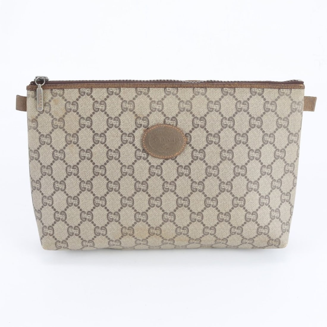 Gucci Old GG Plus Leather Second Bag Clutch Handbag Pouch Men's: --- Catalog ---Category: SizeSize (HxWxD): 17cm x 26cm x 7cm / 6.69'' x 10.23'' x 2.75''Category: DesignType: Handbag, PouchColor: BeigeGender: MenMaterial: Coated canvas , Leather Category: GeneralBr