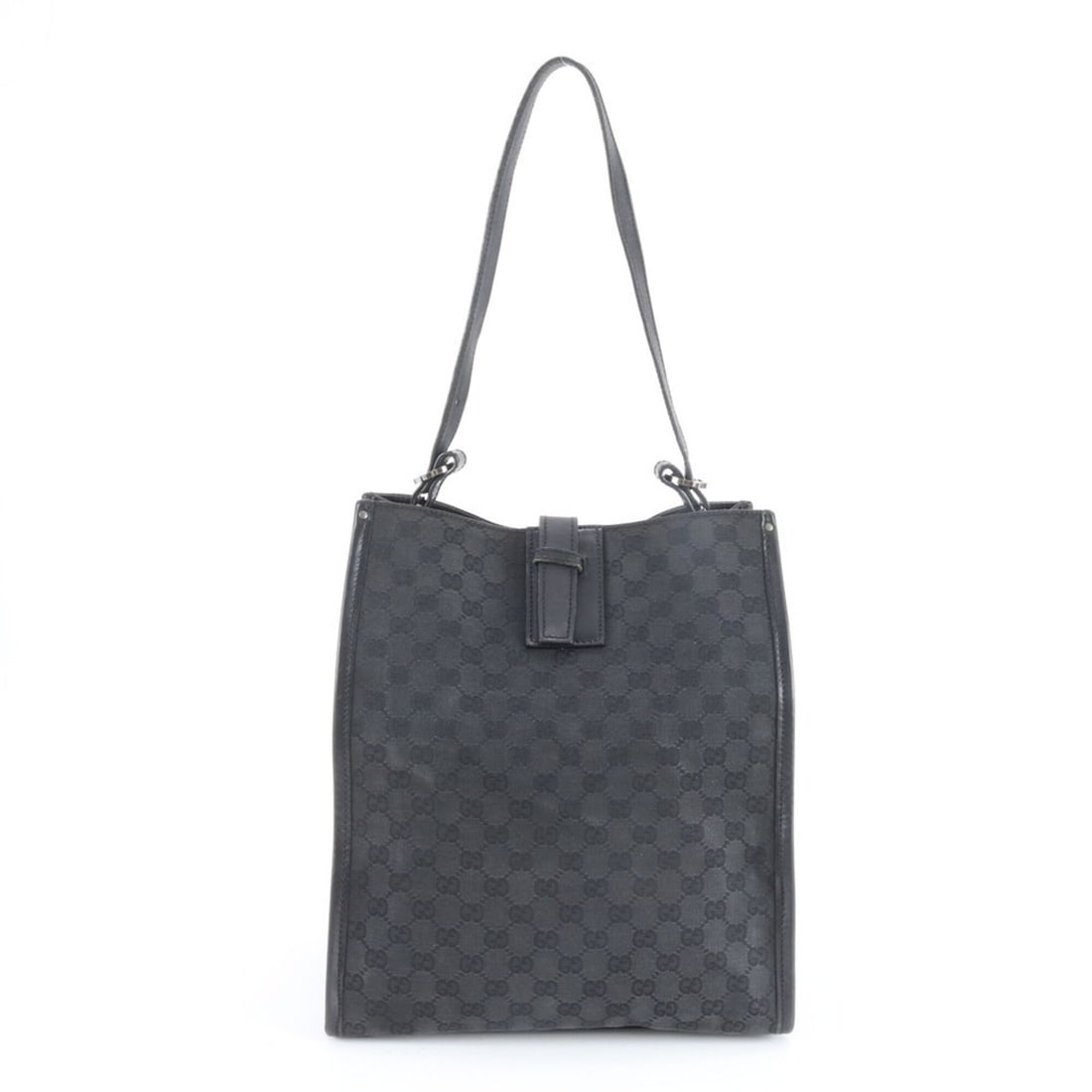 Gucci GG Canvas 109101 Leather Shoulder Bag, Tote Handbag, Black, Women's: --- Catalog ---Category: SizeSize (HxWxD): 35cm x 30cm x 20cm / 13.77'' x 11.81'' x 7.87''Category: DesignType: Handbag, Shoulder bag, Tote bagColor: BlackGender: WomenMaterial: Canvas , Leather Categ