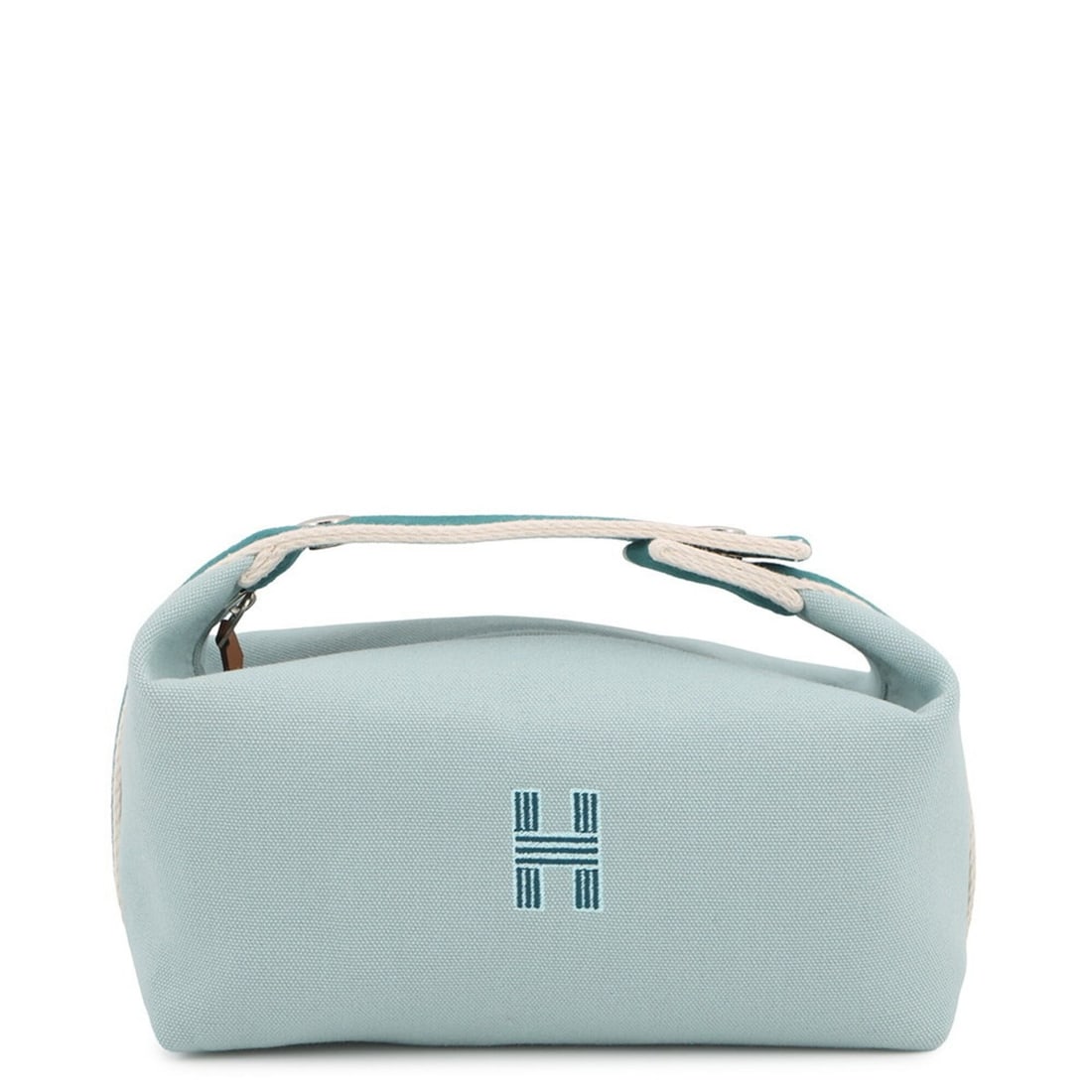 Hermes handbag pouch Bride à Black PM Eucalyptus canvas HERMES (1 of 18)