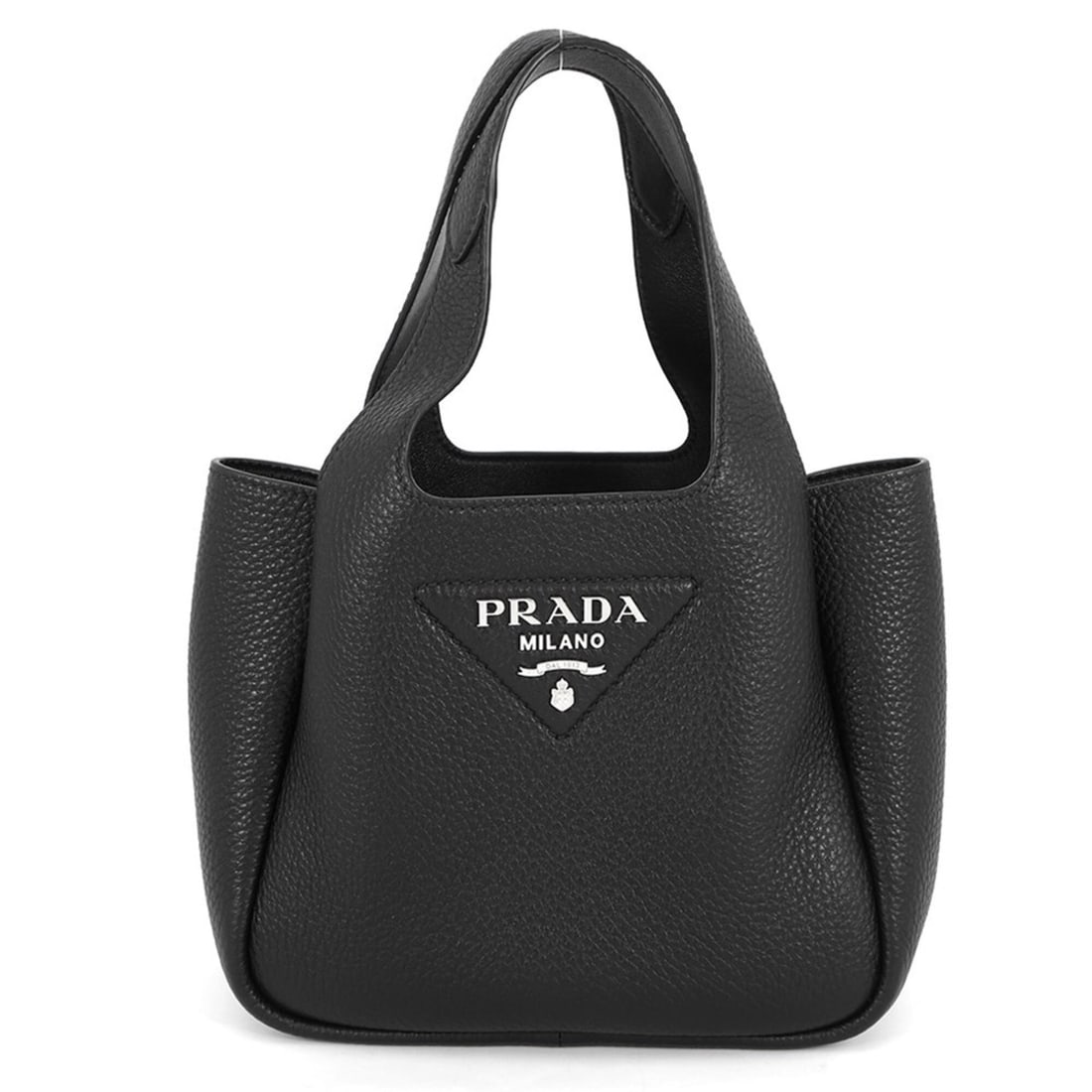 Prada Vitello Daino Leather Handbag 1BA349 PRADA Black (1 of 14)