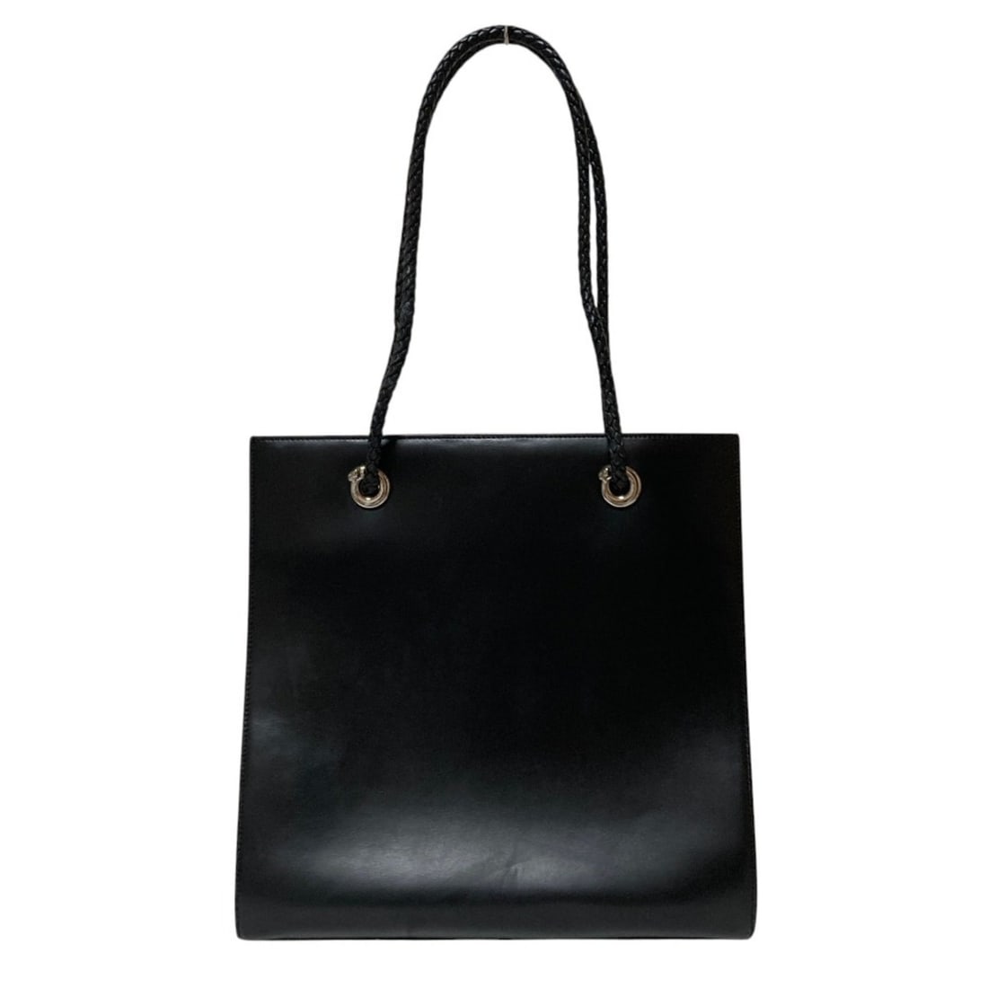 Cartier Panthère Leather Tote Bag, Black, Women's: --- Catalog ---Category: SizeSize (HxWxD): 31cm x 30cm x 9cm / 12.2'' x 11.81'' x 3.54''Category: DesignType: Tote bagColor: BlackGender: WomenCategory: GeneralBrand: Cartier--- Item List ---Section: 