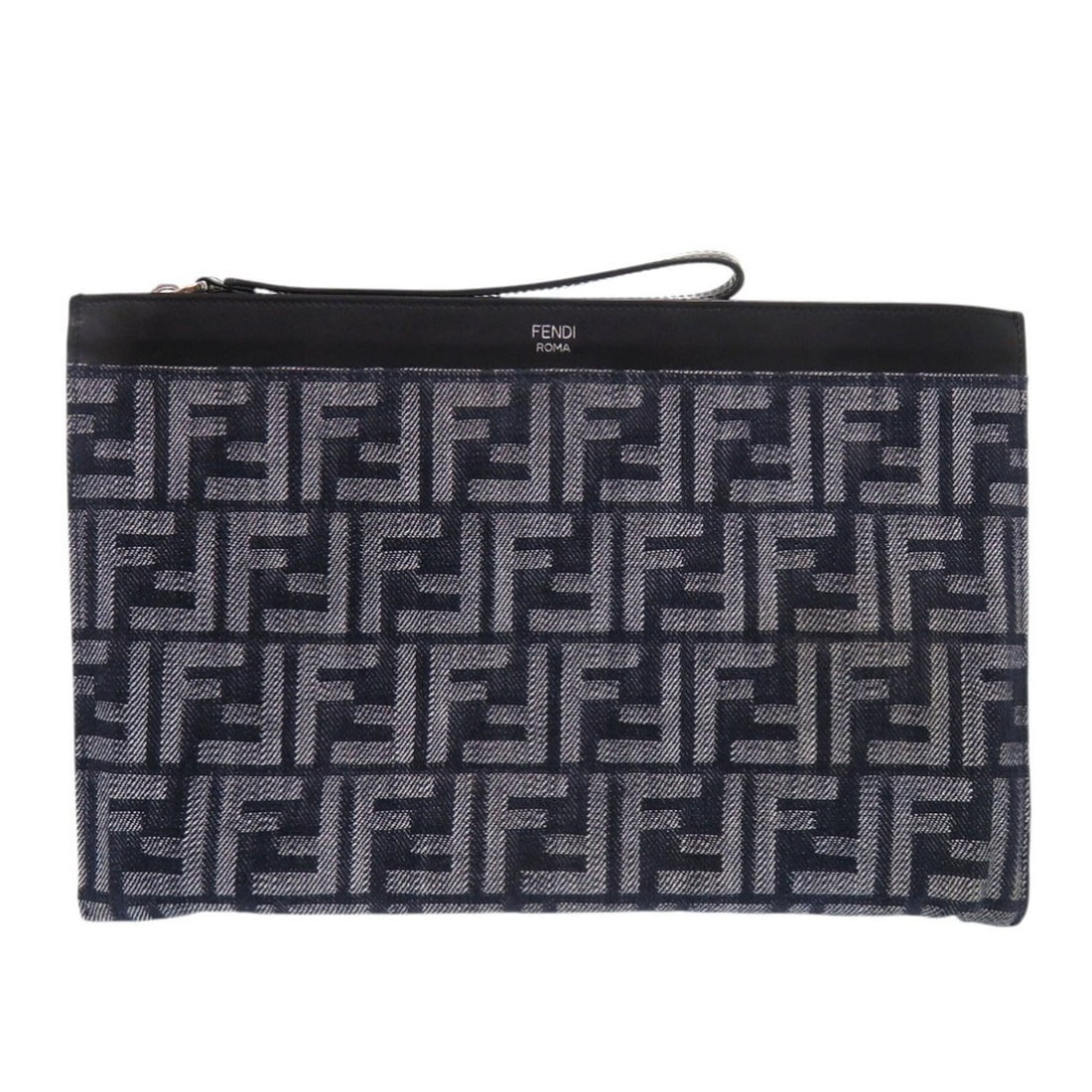 Fendi Zucca pattern 7N0134 Canvas Leather Navy Black Clutch Bag 1368FENDI: --- Catalog ---Category: SizeSize (HxWxD): 19.5cm x 30cm / 7.67'' x 11.81''Category: DesignType: Clutch bagColor: Black, NavyGender: MenMaterial: Zucca , Canvas , Leather Category: GeneralMPN: 7N0134B