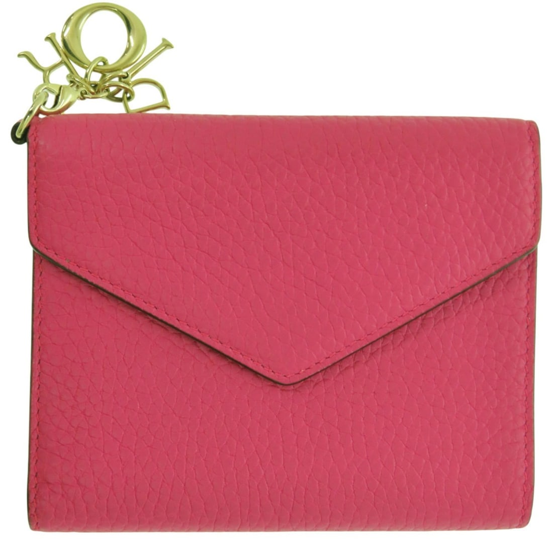 Excellent condition Christian Dior Compact Wallet 6-MA-0166 Tri-fold Leather Pink 1538: --- Catalog ---Category: SizeSize (HxWxD): 9.5cm x 11.5cm x 2.5cm / 3.74'' x 4.52'' x 0.98''Category: DesignType: Wallet (tri-fold)Color: Navy, PinkGender: WomenMaterial: Leather Category: GeneralMPN: