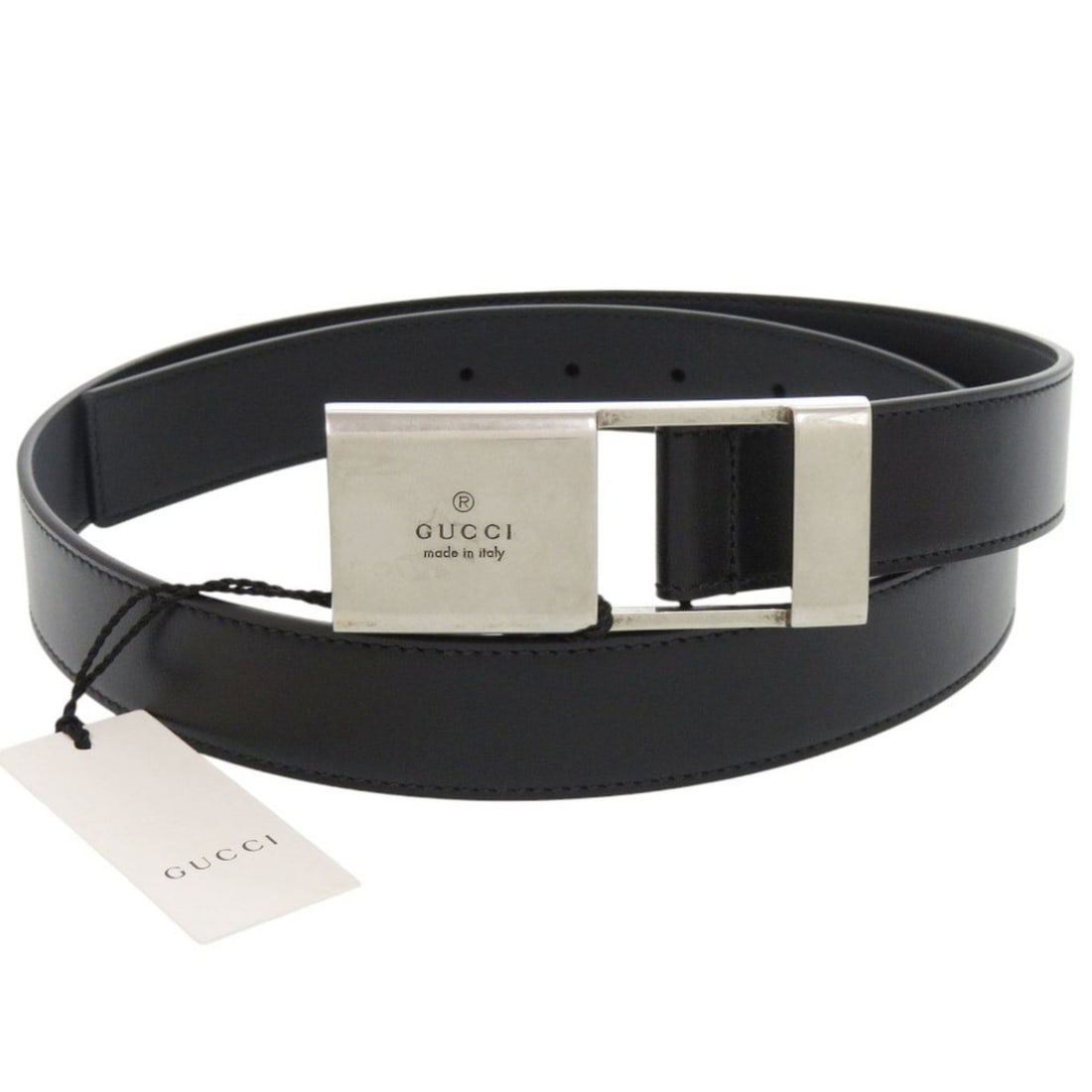 Like New Gucci 793761 Leather Black Belt 0691GUCCI Men's: --- Catalog ---Category: SizeLength: 83cm - 92cm / 32.67'' - 36.22''Category: DesignType: Standard beltColor: BlackGender: MenMaterial (Strap): Leather Category: GeneralMPN: 793761Brand: GucciCountry 