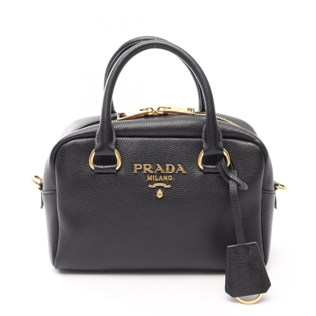 Prada Vittelo Phenix handbag, leather, women's, black, 1BB108: --- Catalog ---Category: SizeSize (HxWxD): 16cm x 24cm x 9cm / 6.29'' x 9.44'' x 3.54''Category: DesignType: HandbagColor: BlackGender: WomenMaterial: Leather Category: GeneralMPN: 1BB108Brand: Prada-