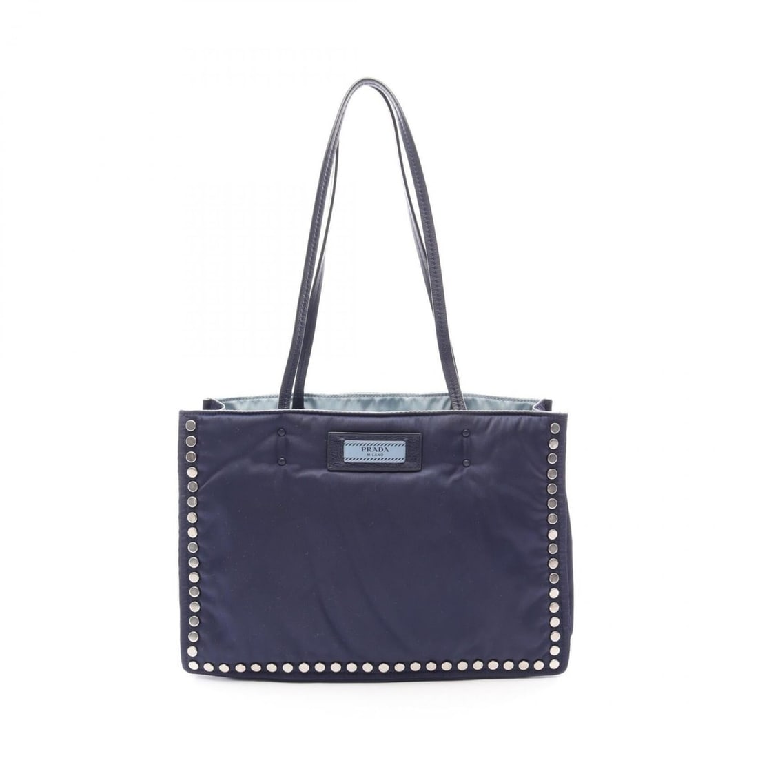 Prada TESSUTO Tote Bag/Handbag, Nylon and Leather, Women's, Navy, 1BG122: --- Catalog ---Category: SizeSize (HxWxD): 23cm x 33cm x 16cm / 9.05'' x 12.99'' x 6.29''Category: DesignType: Handbag, Tote bagColor: NavyGender: WomenMaterial: Nylon , Leather Category: GeneralMPN: 