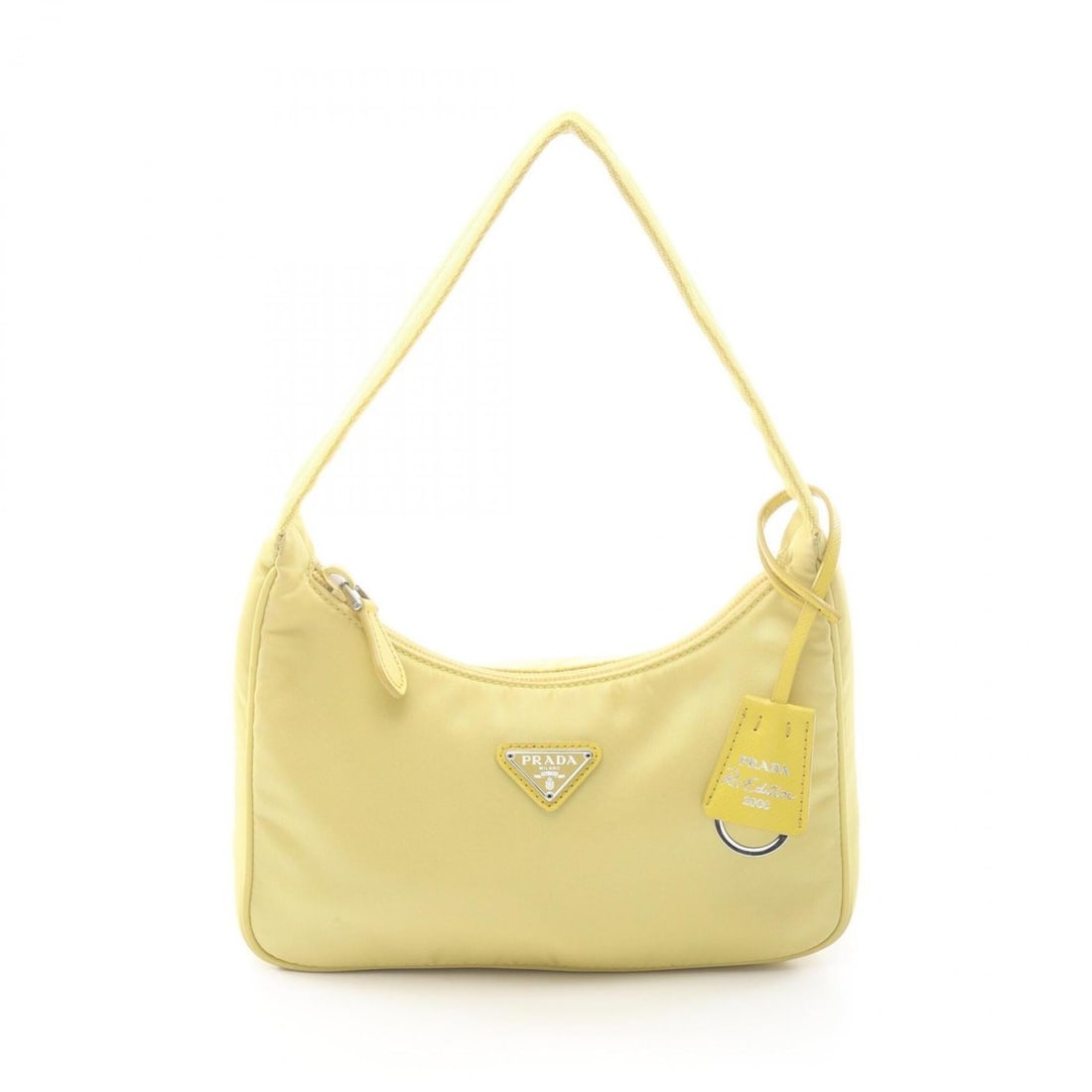 Prada Re-Edition 2000 Mini Bag Handbag Nylon Women's Yellow 1NE515: --- Catalog ---Category: SizeSize (HxWxD): 12cm x 22cm x 6cm / 4.72'' x 8.66'' x 2.36''Category: DesignType: HandbagColor: YellowGender: WomenMaterial: Nylon Category: GeneralMPN: 1NE515Brand: Prada--