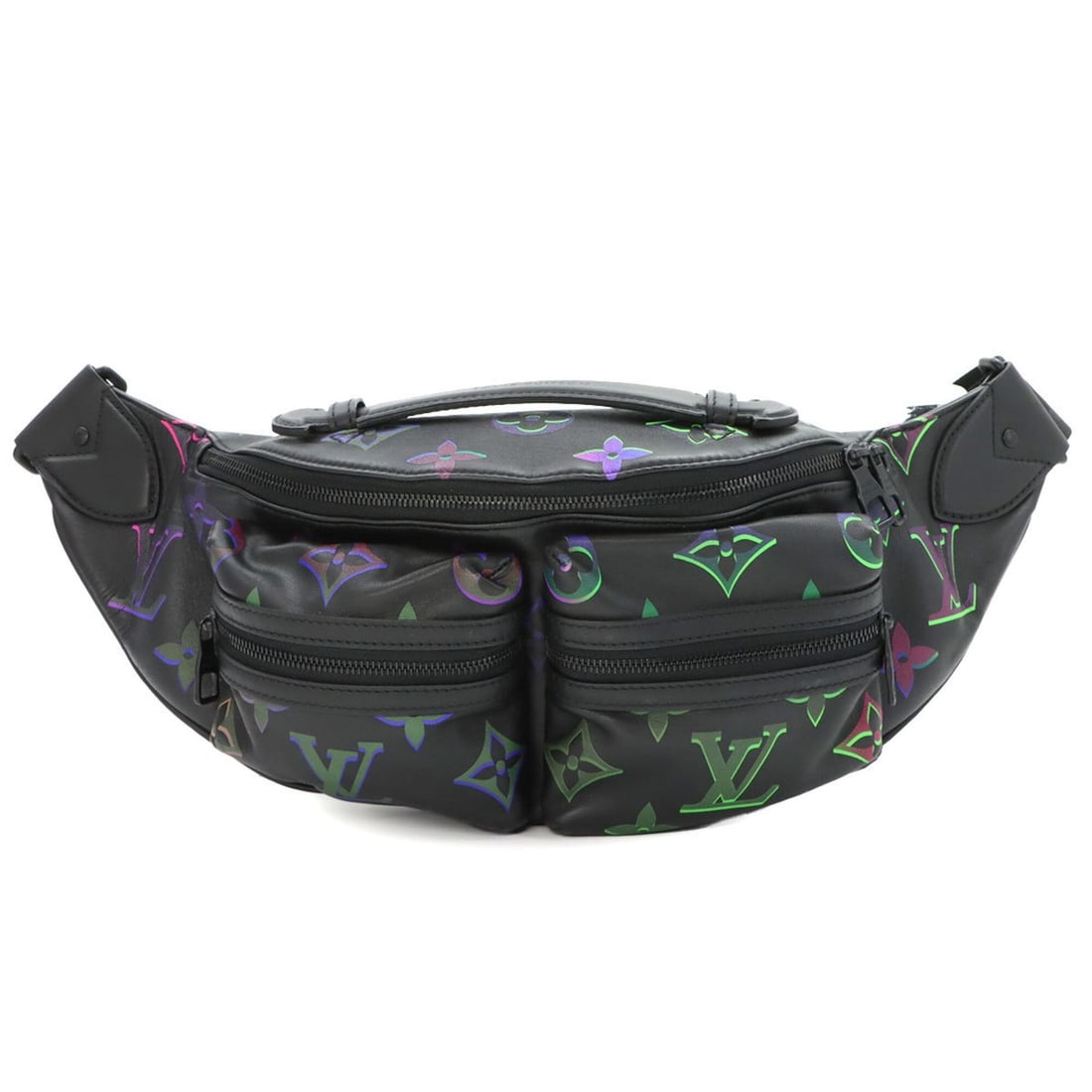 Louis Vuitton LOUIS VUITTON Monogram Spotlight Comet Bumbag Body Handbag Leather Black Boris RFID: --- Catalog ---Category: SizeSize (HxWxD): 17cm x 43cm x 9cm / 6.69'' x 16.92'' x 3.54''Category: DesignType: Handbag, Sling bagColor: Black, MonogramGender: WomenMaterial: Leather Category: GeneralMP