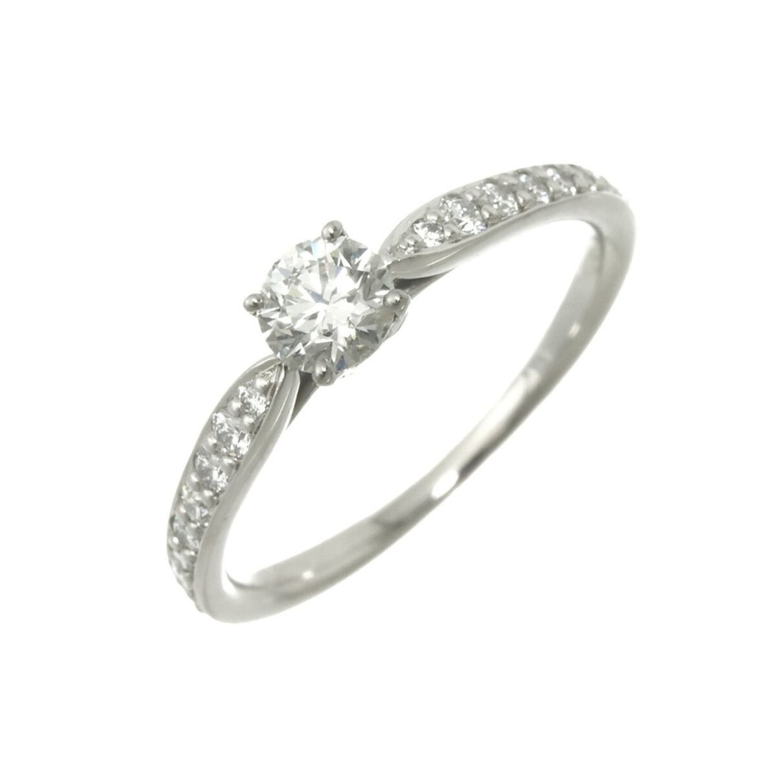 Tiffany & Co. Harmony Diamond Ring, 0.34ct Diamond, Platinum (Pt): --- Catalog ---Category: SizeJP Size: 10US Size: 5.5Category: DesignType: Band ringColor: PlatinumGender: WomenMaterial: Platinum 950Category: GeneralBrand: Tiffany--- Item List ---Section: ConditionR