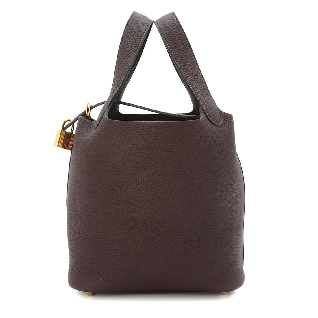 Hermes Picotin Lock 18 PM Handbag, Taurillon Clemence Leather, Rouge Sellier, Z Stamp, Gold: --- Catalog ---Category: SizeSize (HxWxD): 19cm x 18.5cm x 14cm / 7.48'' x 7.28'' x 5.51''Category: DesignType: HandbagColor: BrownGender: WomenMaterial: Taurillon clemence leather Category: GeneralBr