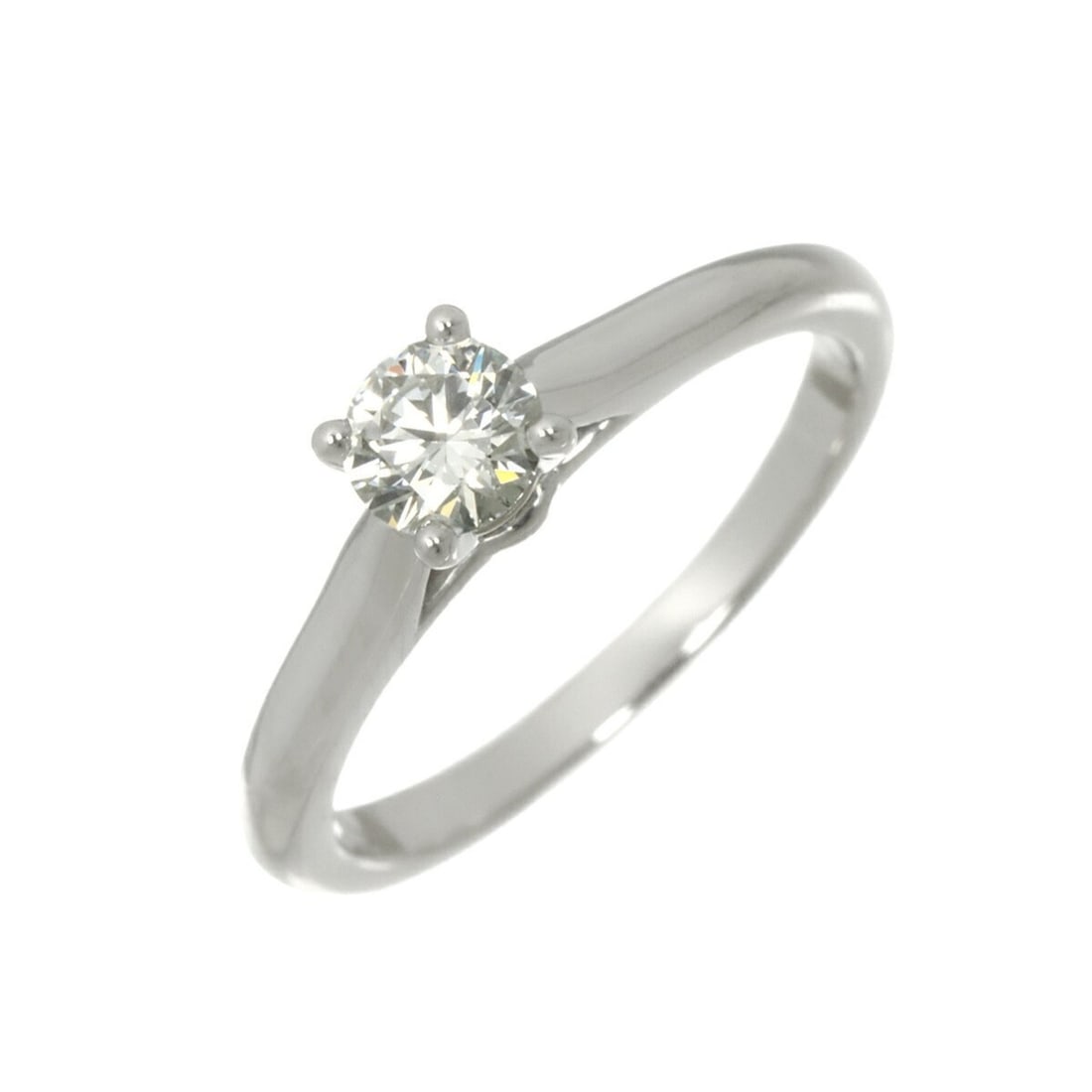 Cartier Solitaire Diamond Ring, 0.30ct, F IF EX, Size 48, Platinum.: --- Catalog ---Category: SizeUS Size: 4.5Brand Size: 48Category: DesignType: Band ringGender: WomenMaterial: Platinum 950Category: GeneralBrand: Cartier--- Item List ---Section: ConditionRanking: Rank