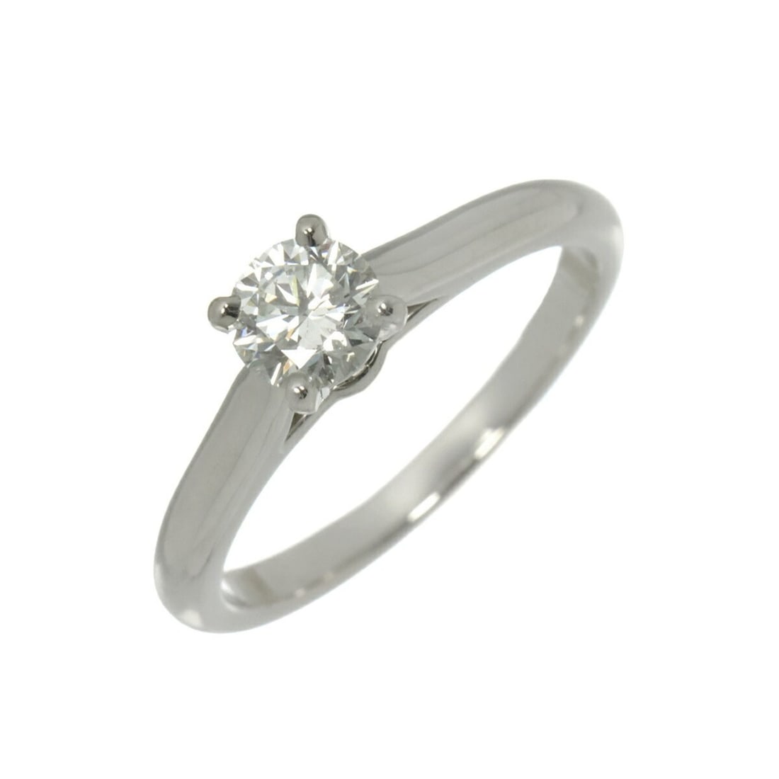 Cartier Solitaire Diamond Ring, 0.40ct, H VVS1, 3EX, Size 48, Platinum.: --- Catalog ---Category: SizeUS Size: 4.5Brand Size: 48Category: DesignType: Band ringGender: WomenMaterial: Platinum 950Category: GeneralBrand: Cartier--- Item List ---Section: ConditionRanking: Rank